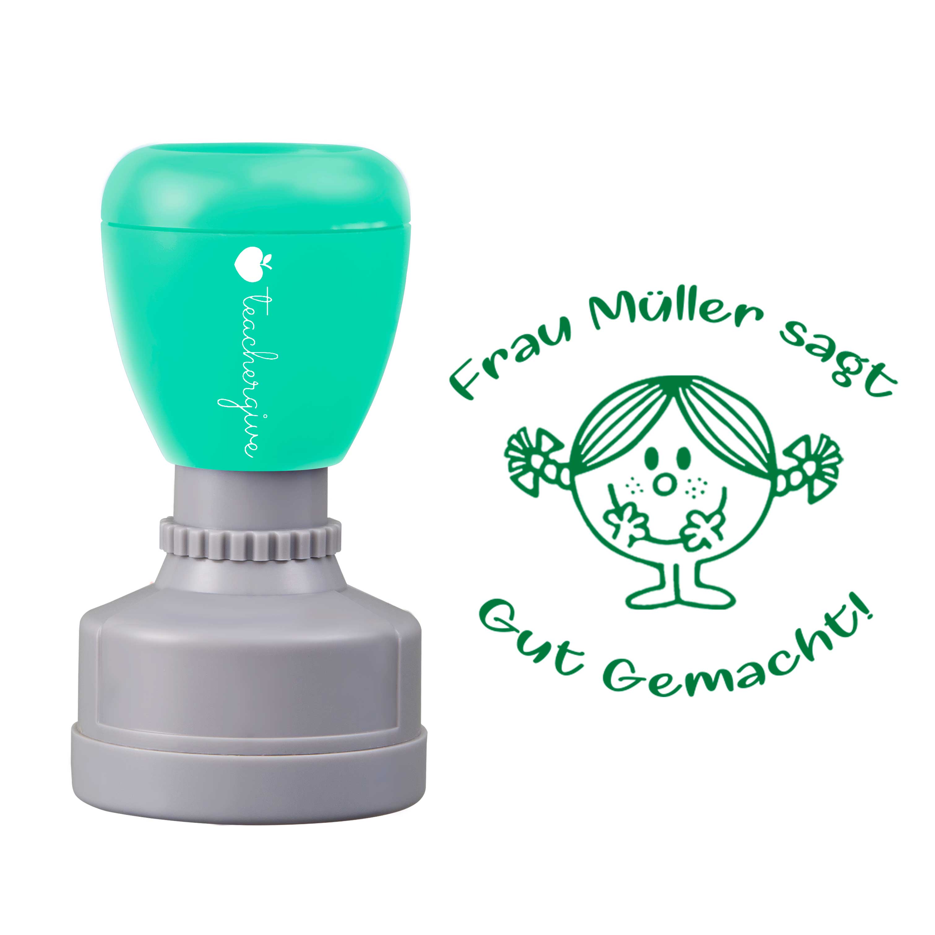 Personalisiert Name sagt gut gemacht Lehrer Stempel