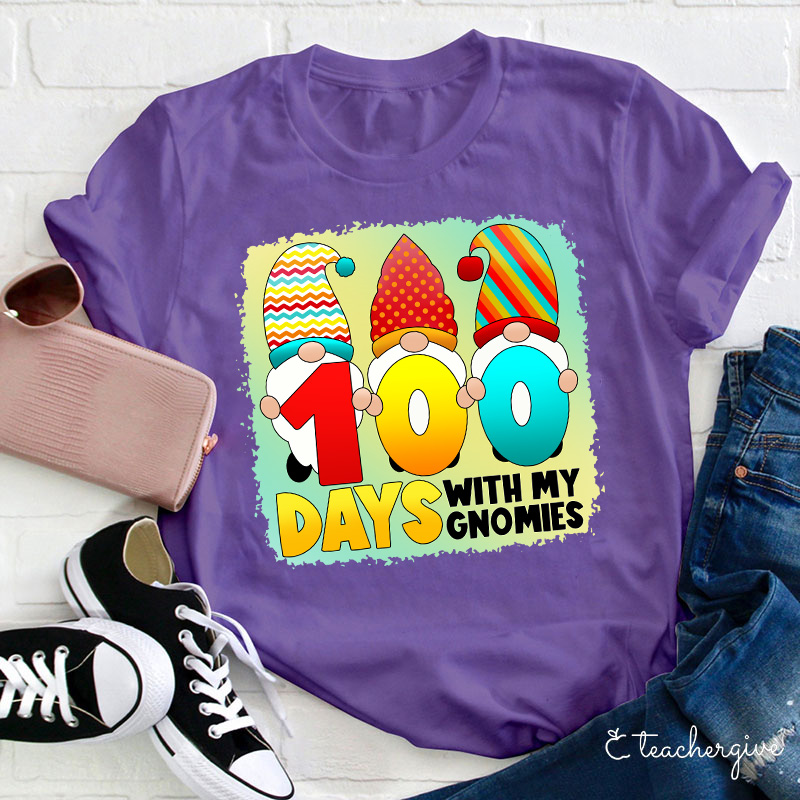 100 Days With My Gnomies Teacher T-Shirt