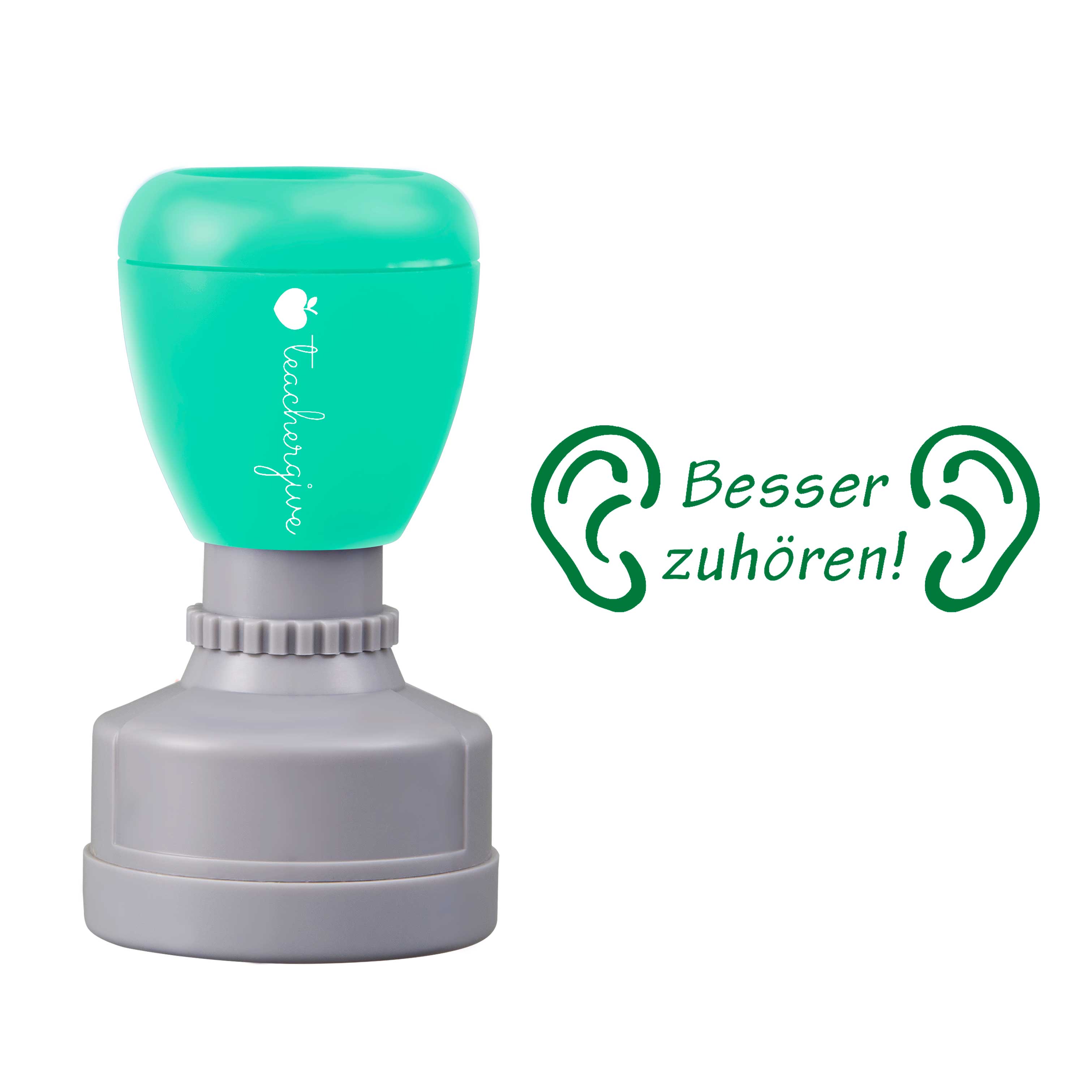 Besser Zuhören Lehrer Stempel