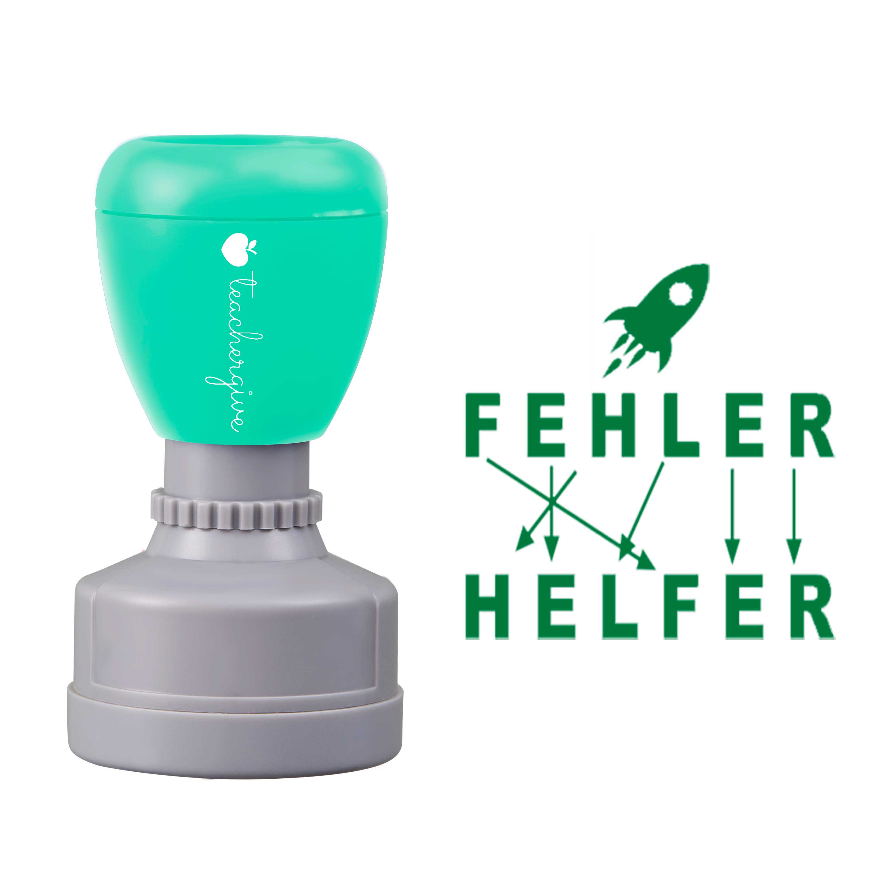 Fehler sind Helfer Lehrer Stempel
