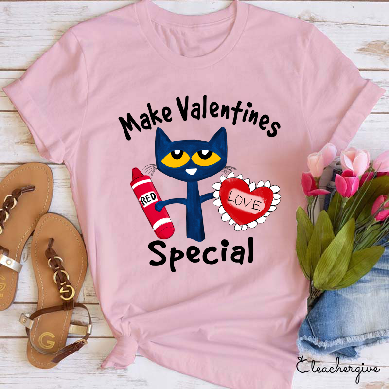 Make Valentines Special With A Red Heart Teacher T-Shirt