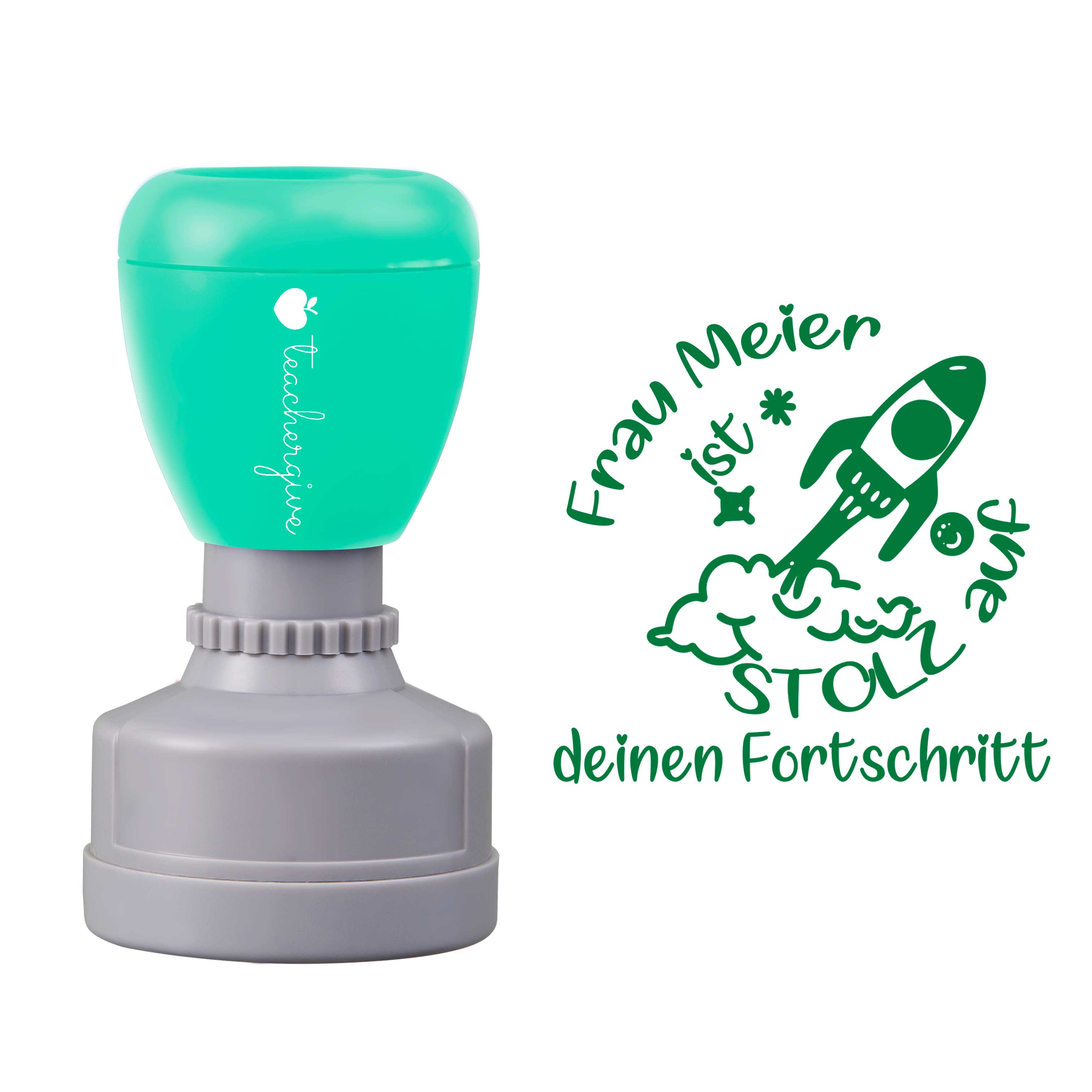 Personalisiert Stolz Auf Deinen Fortschritt Lehrer Stempel