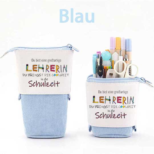 Du bist eine großartige Lehrerin Federmäppchen Mäppchen