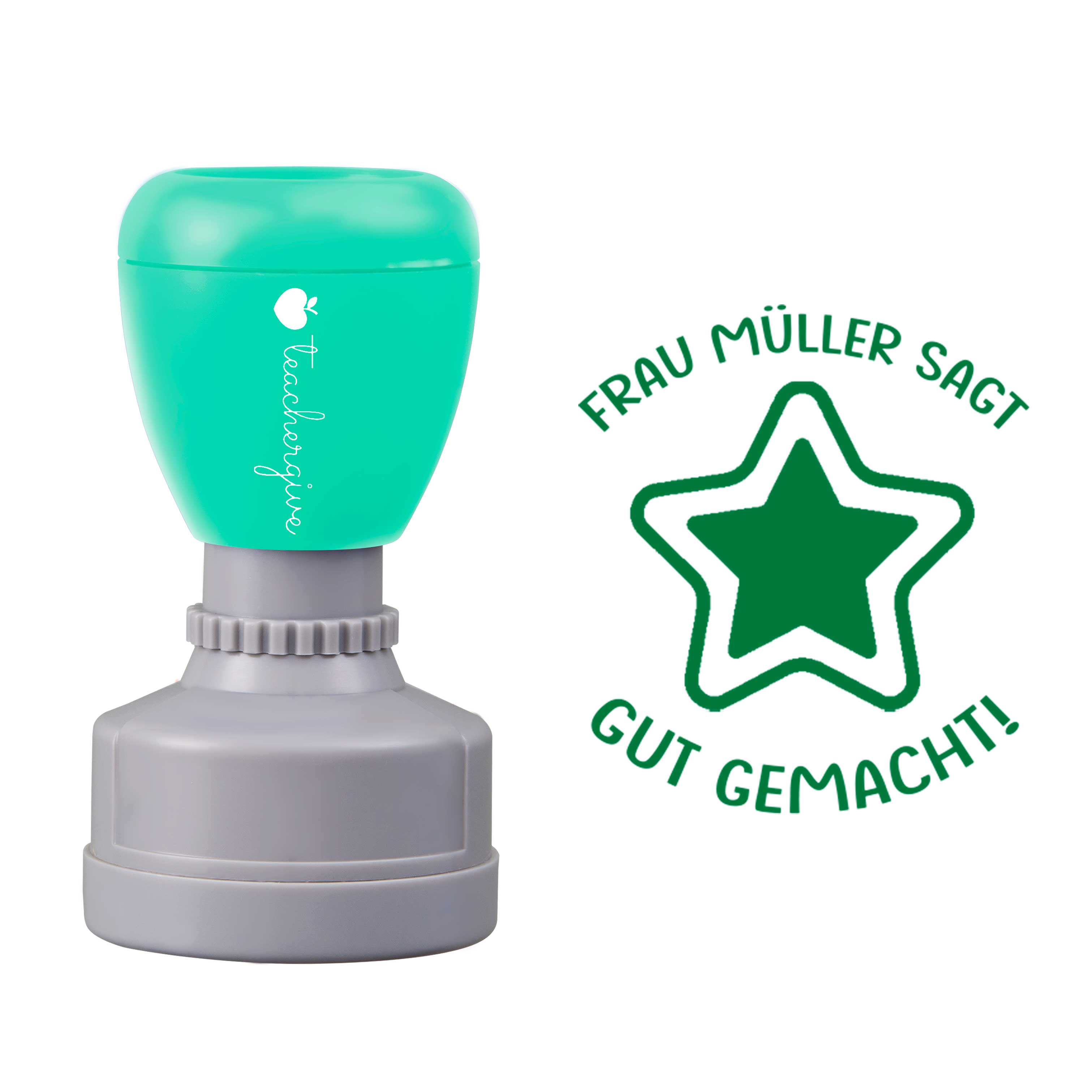 Personalisiert Name sagt gut gemacht Lehrer Stempel