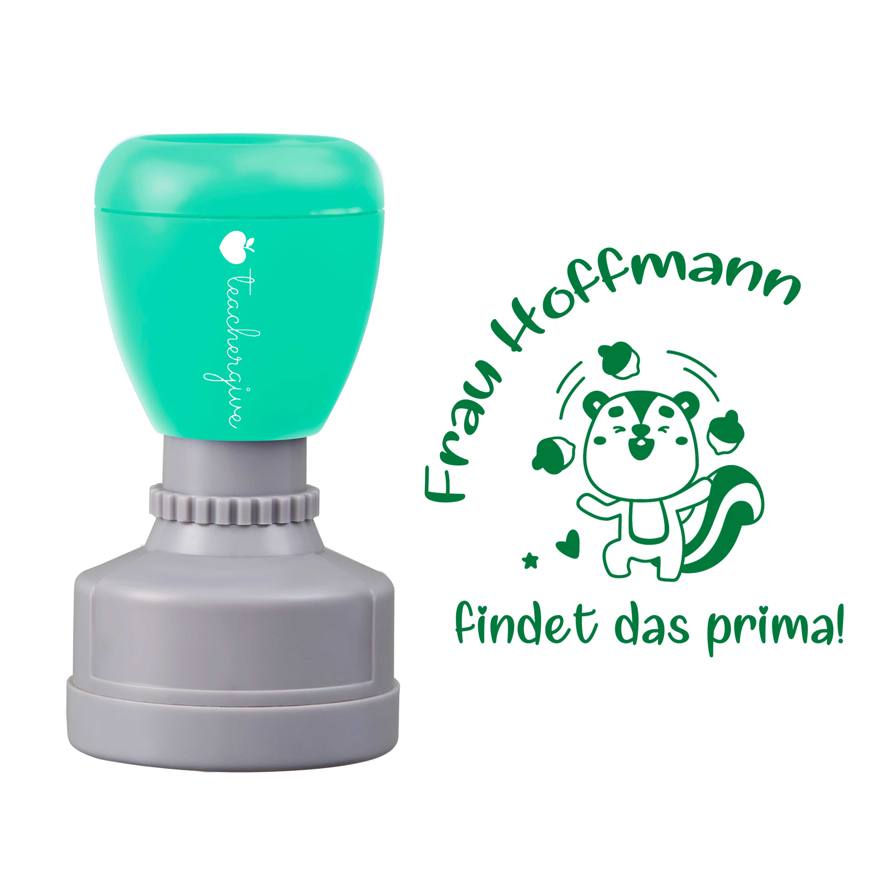 Personalisiert Findet Das Prima Lehrer Stempel