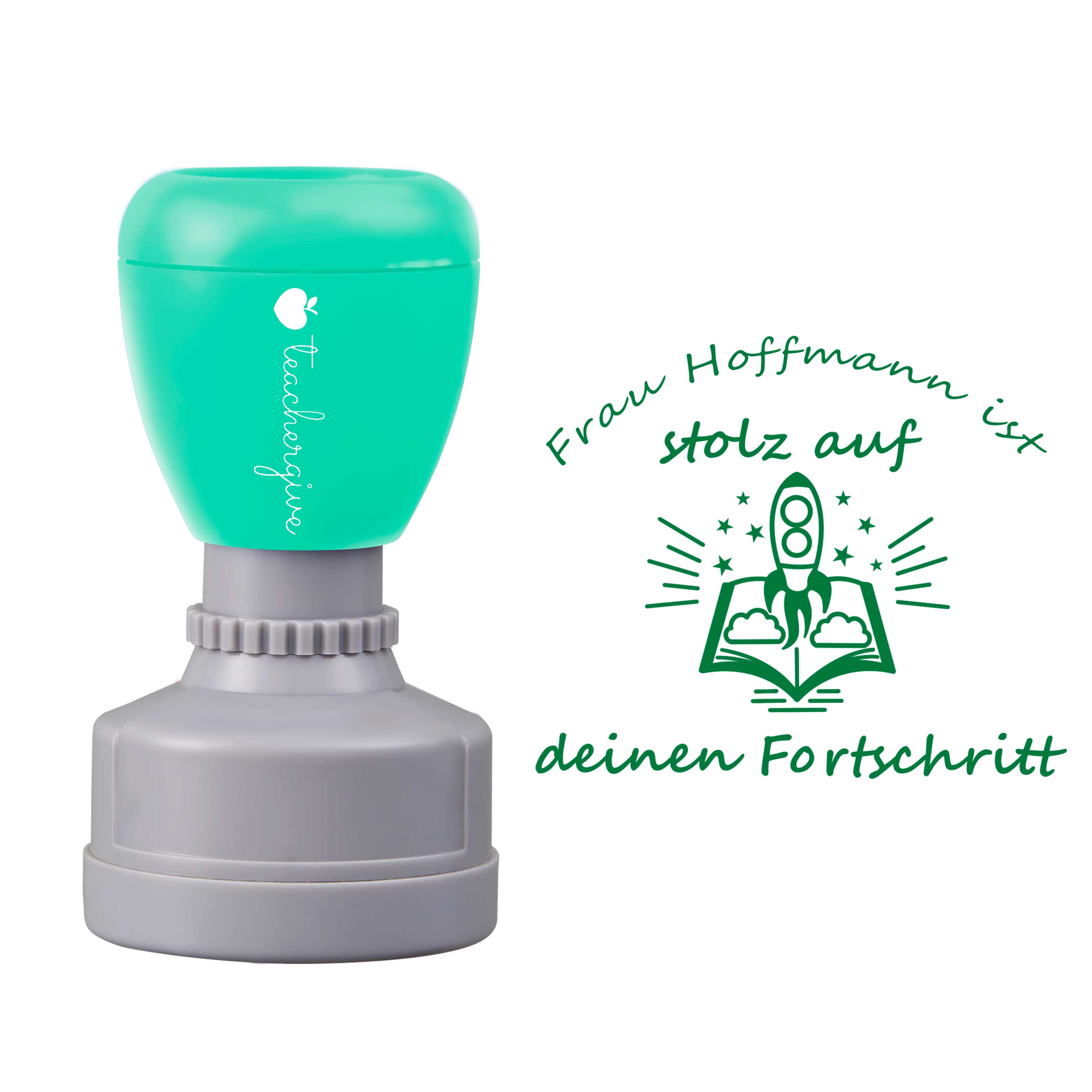 Personalisiert Ist Stolz Auf Deinen Fortschritt Lehrer Stempel