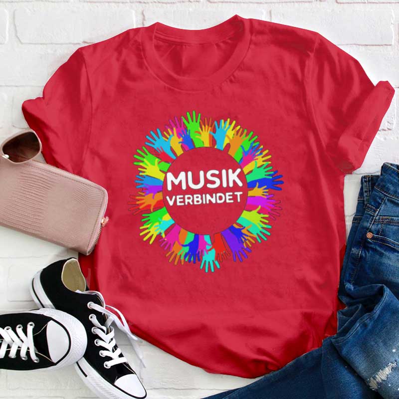Musik Verbinden Lehrer T-shirt