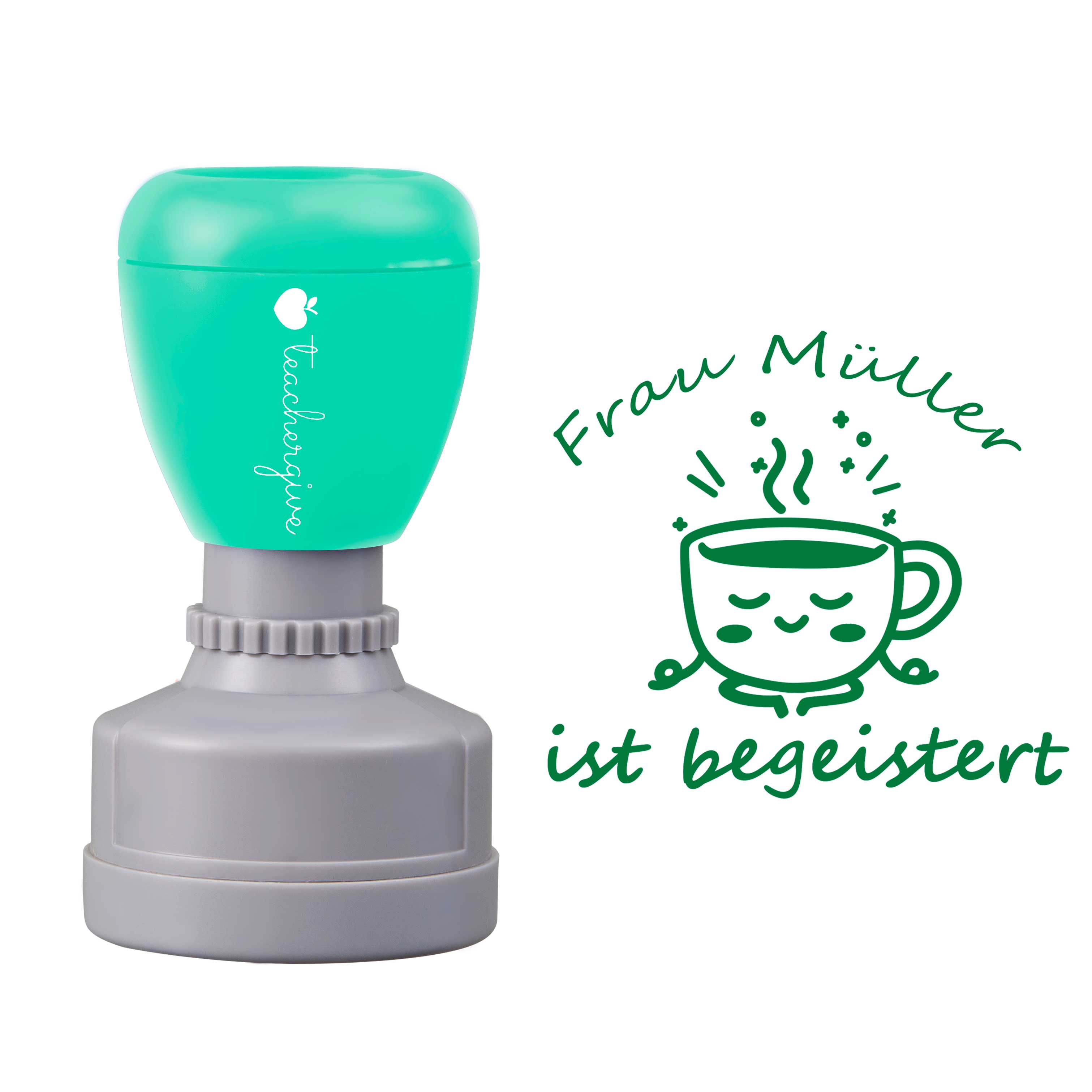 Personalisiert Ist Begeistert Lehrer Stempel
