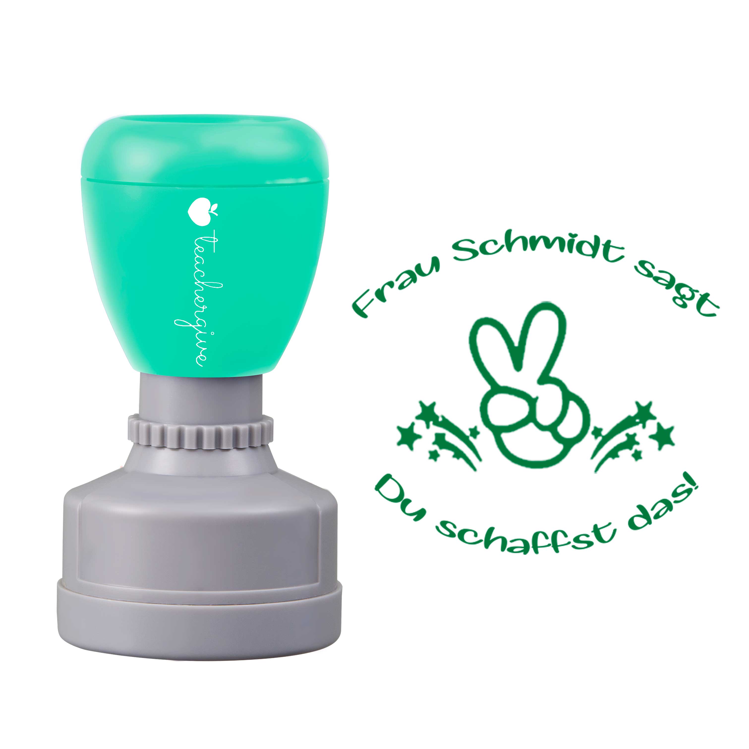 Personalisiert sagt du schaffst dad Lehrer Stempel