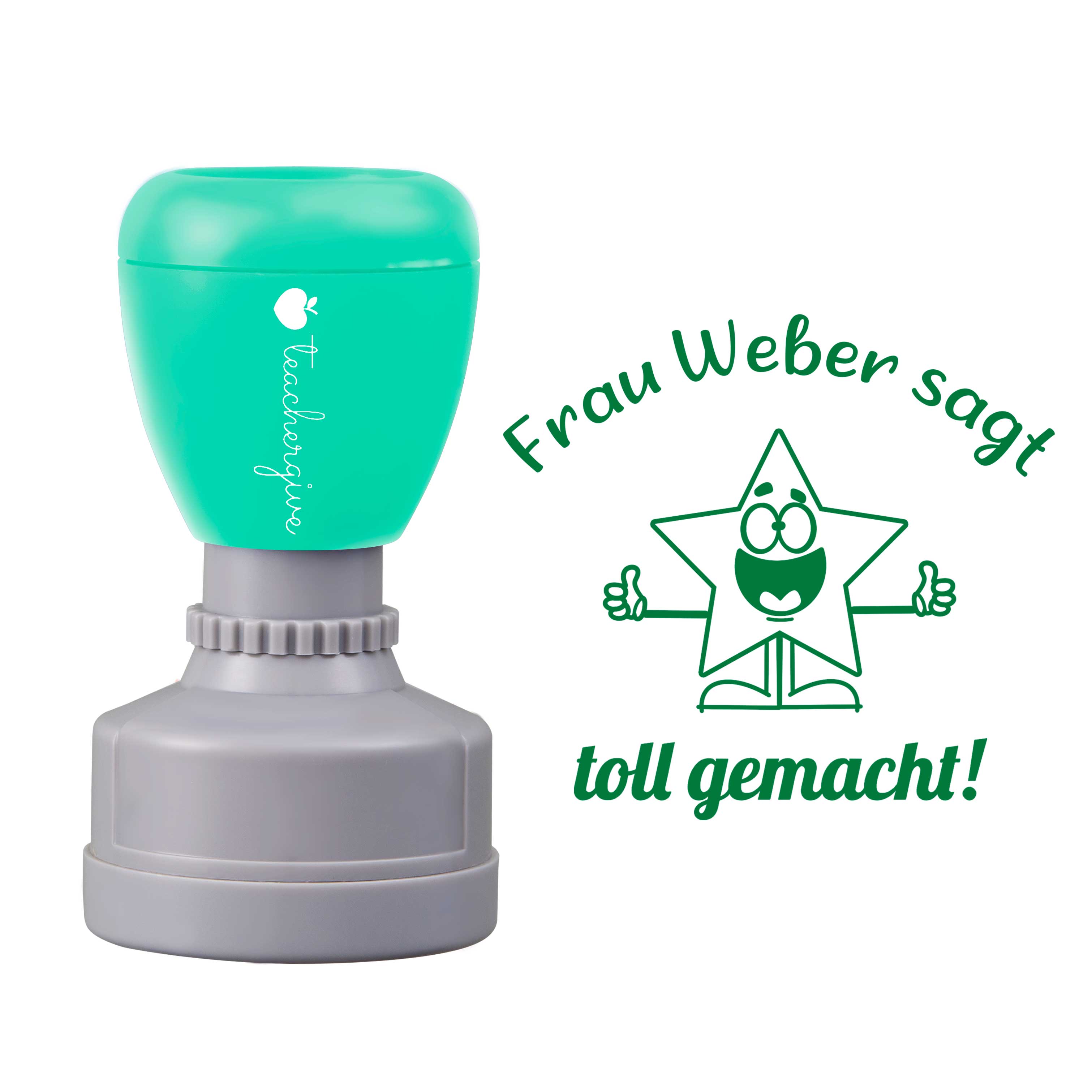 Personalisiert sagt toll gemacht Lehrer Stempel