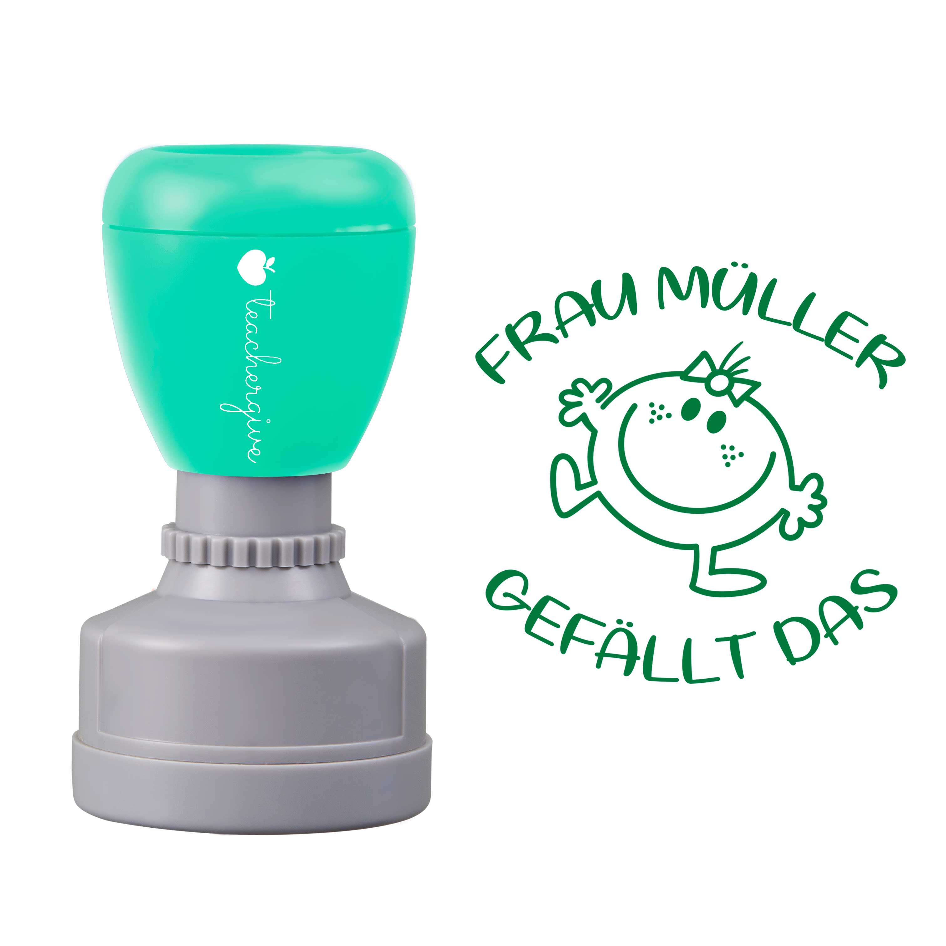 Personalisiert gefällt das Lehrer Stempel