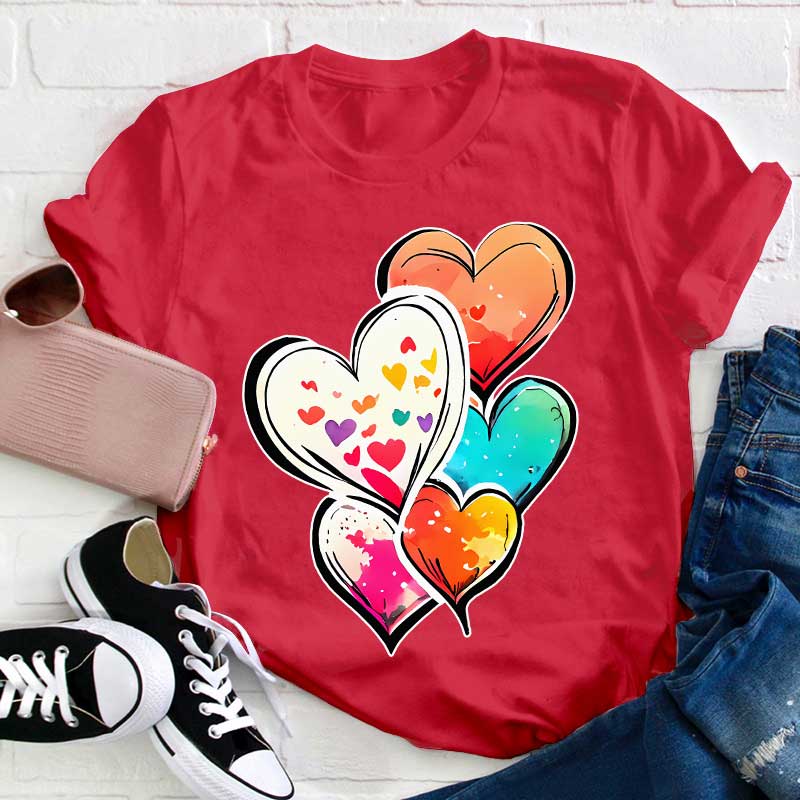 Liebe Ballons Lehrer T-Shirt