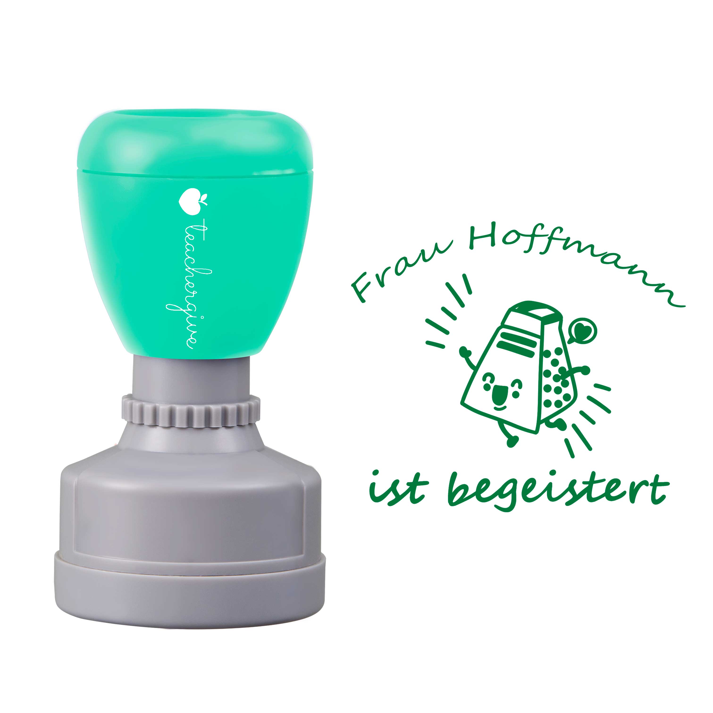 Personalisiert Ist Begeistert Lehrer Stempel