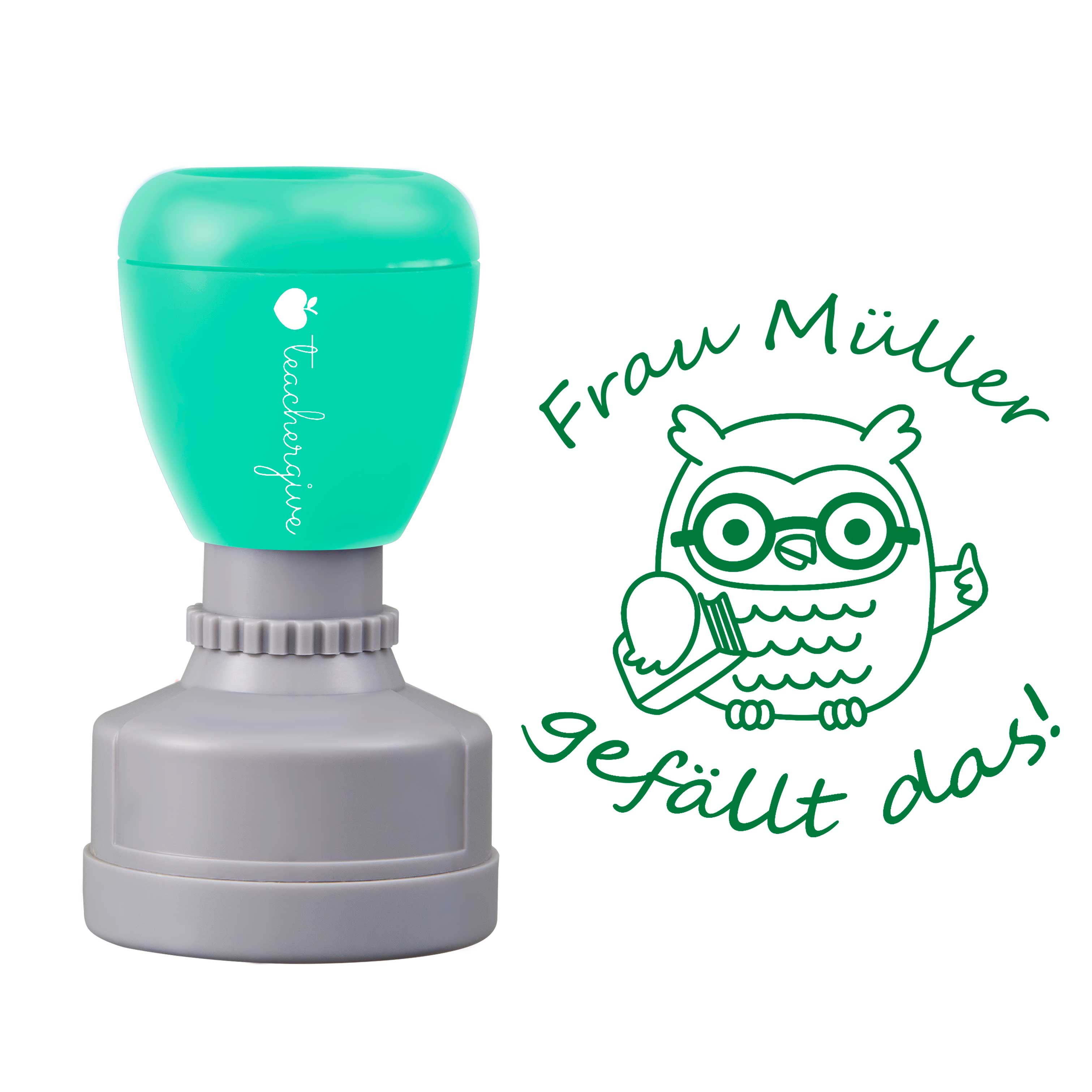 Personalisiert Name gefällt das Lehrer Stempel