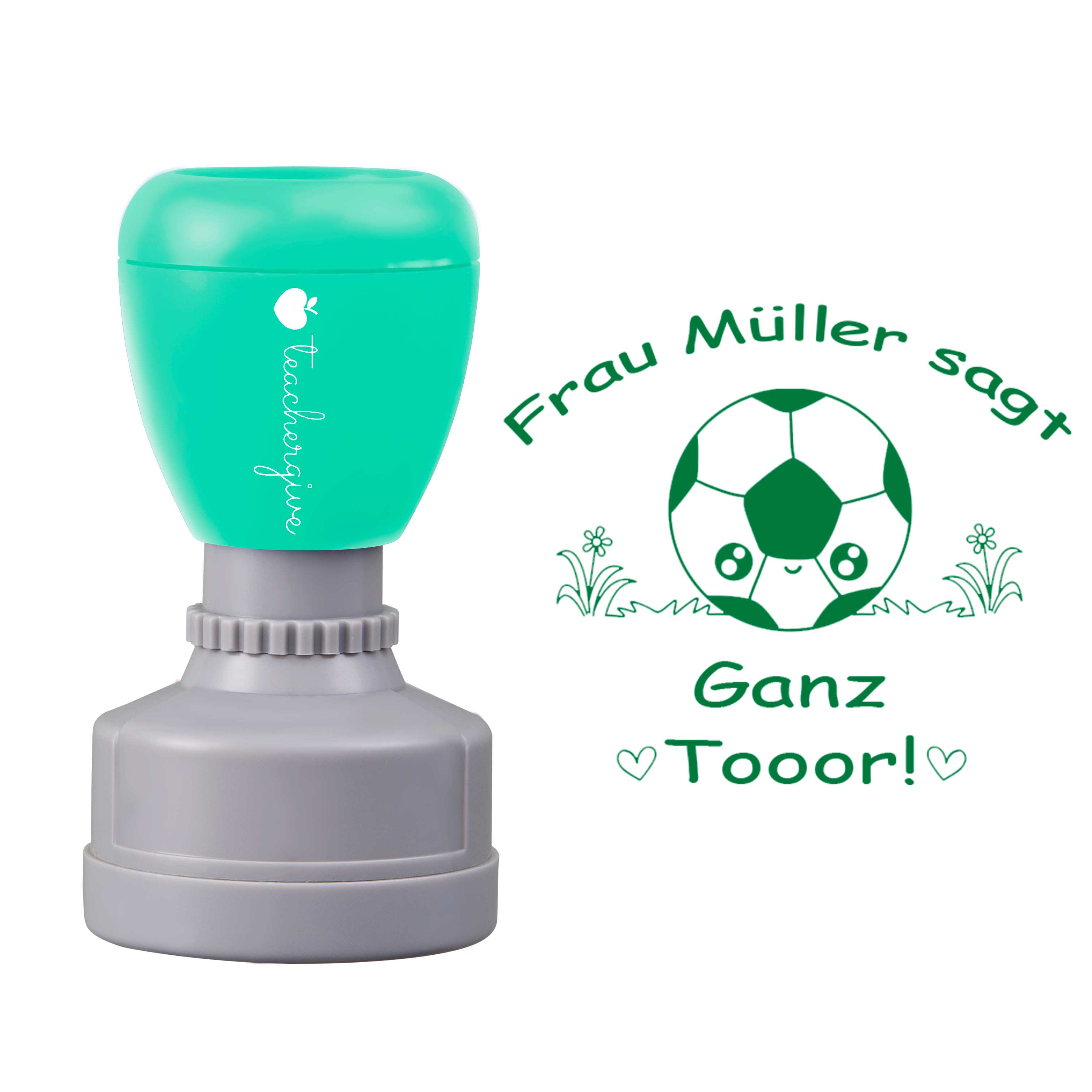 Personalisiert sagt Ganz Tooor Lehrer Stempel