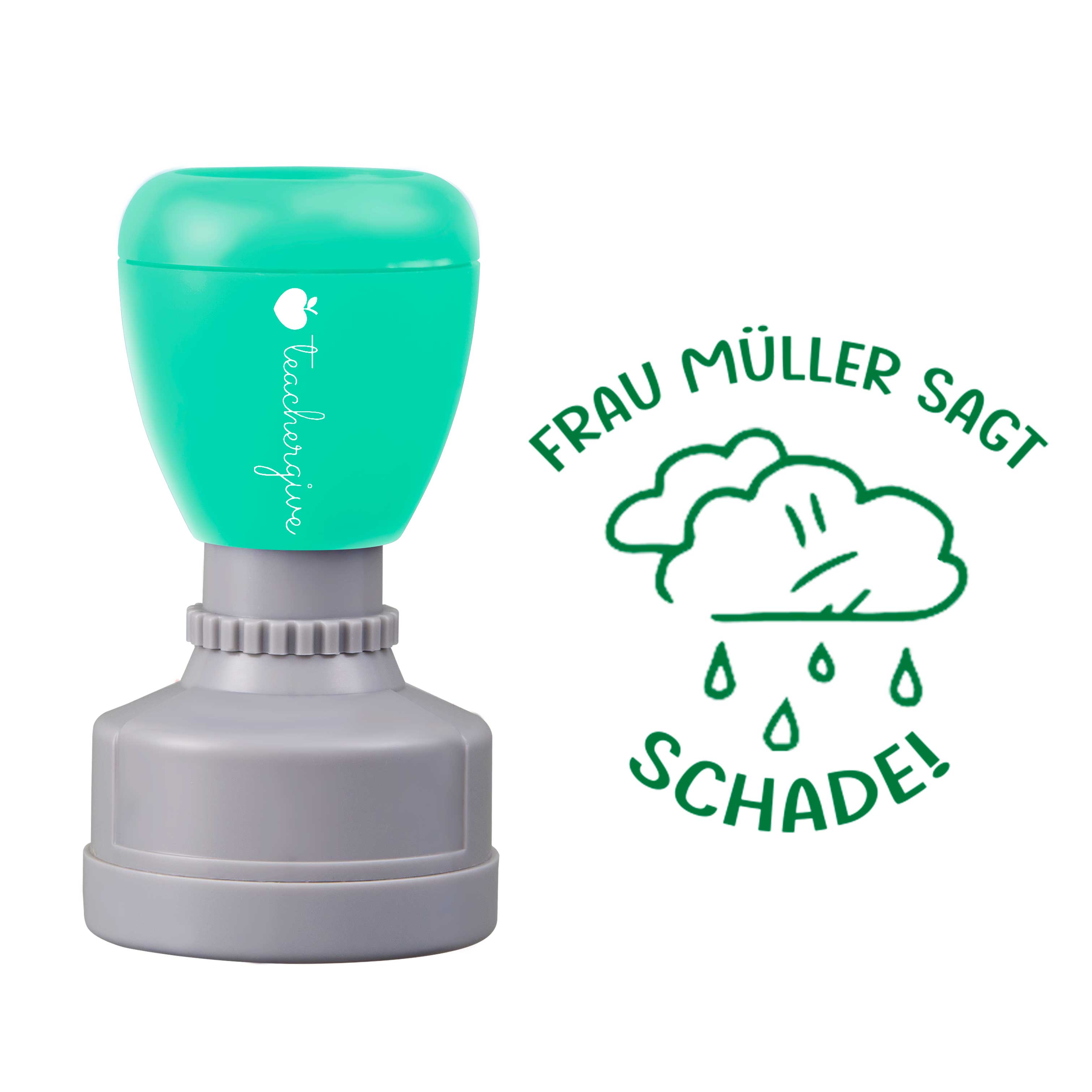 Personalisiert Name Sagt Schade Lehrer Stempel