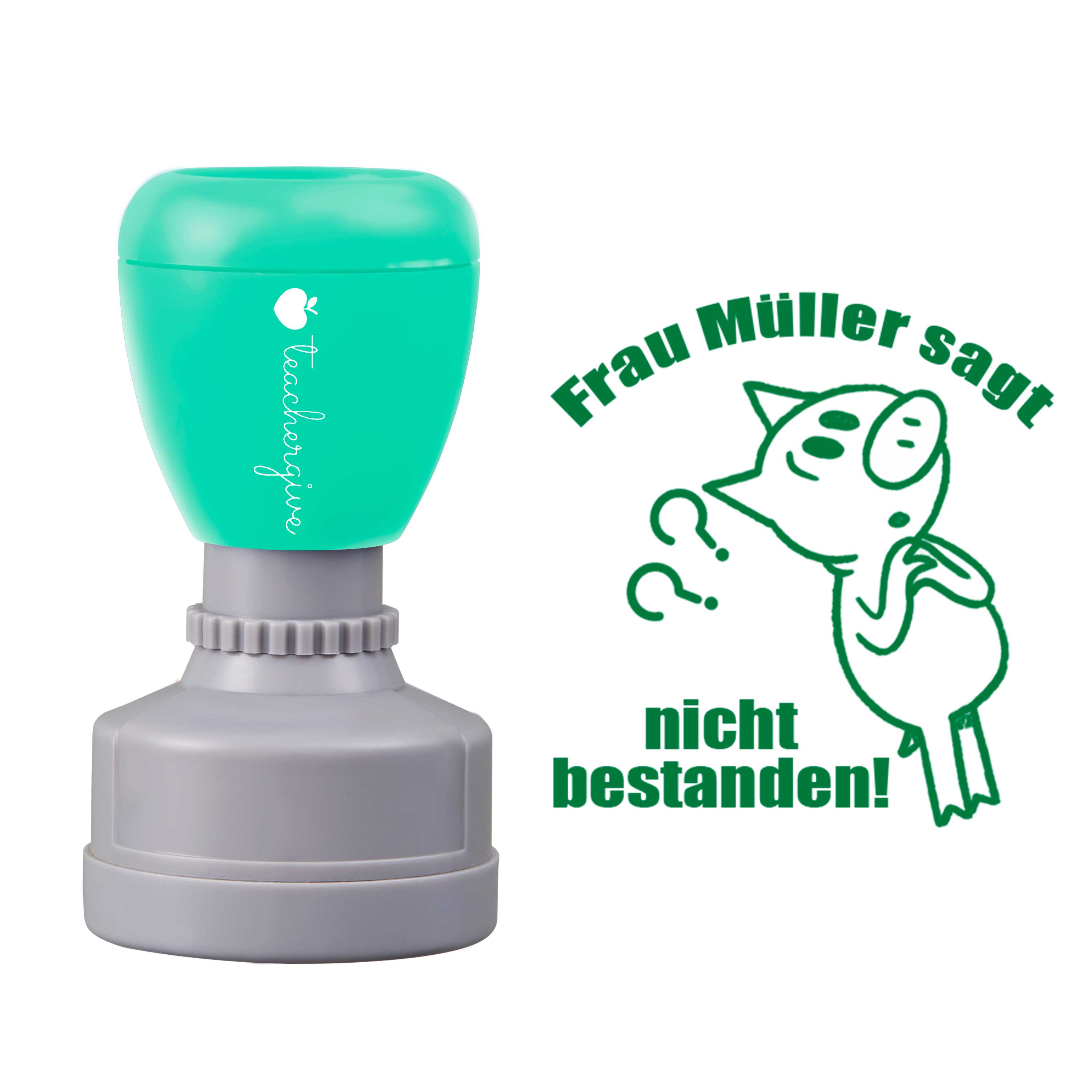 Personalisiert Name Sagt Nicht Bestanden Lehrer Stempel