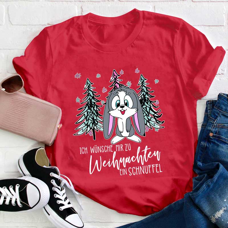 Ein Schnuffel Zu Weihnachten Lehrer T-Shirt