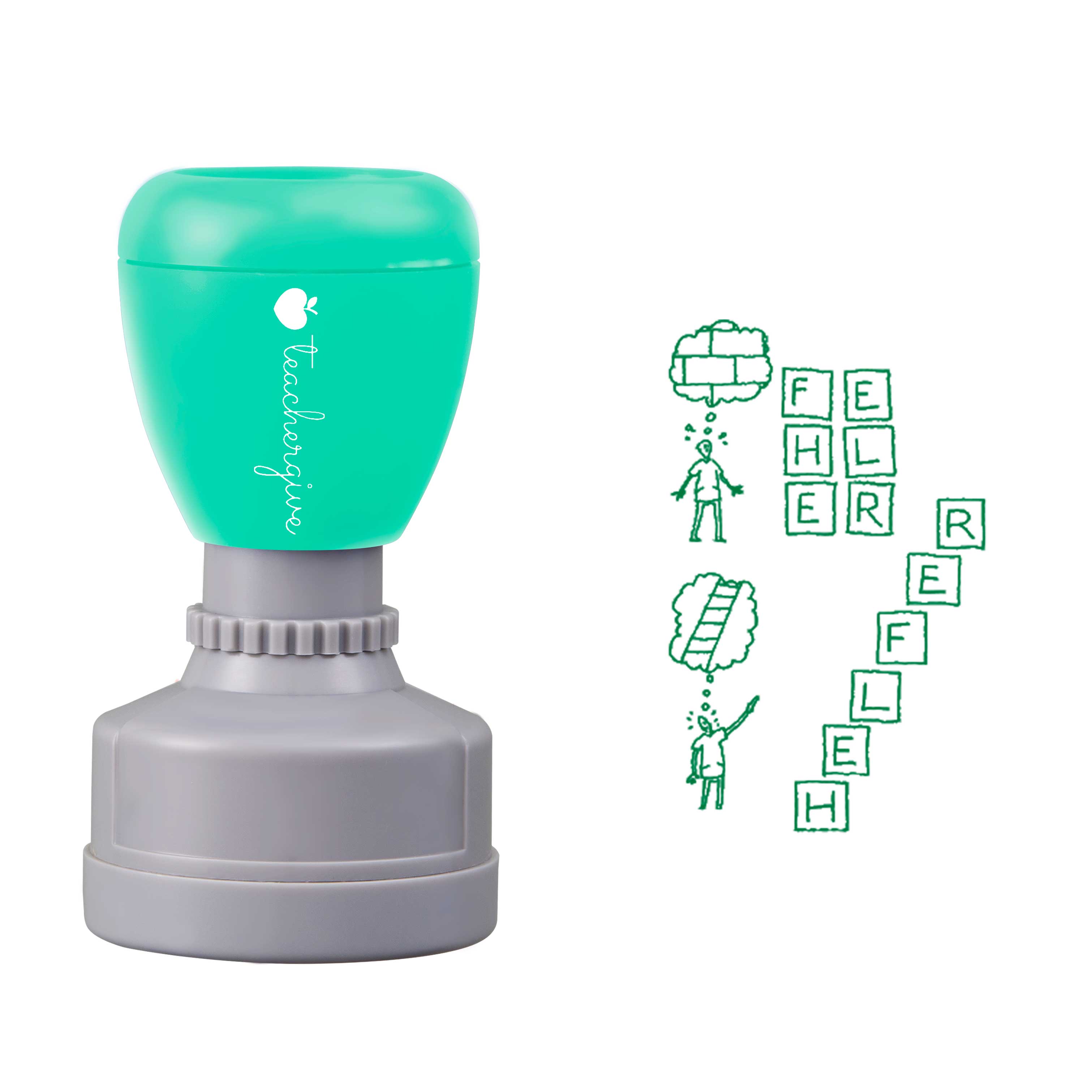 Fehler sind Helfer Lehrer Stempel