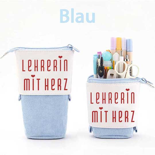 Lehrerin mit Herz Federmäppchen Mäppchen