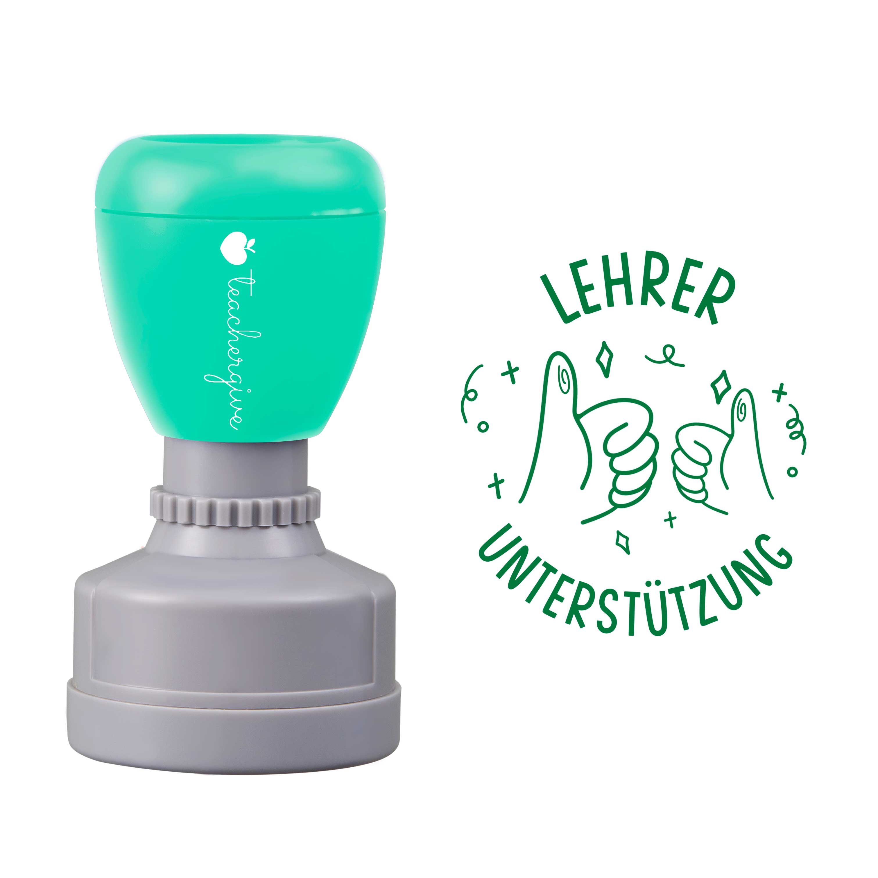 Lehrer Unterstützung Stempel
