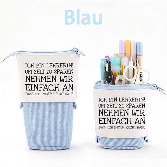 Ich bin Lehrerin Federmäppchen Mäppchen