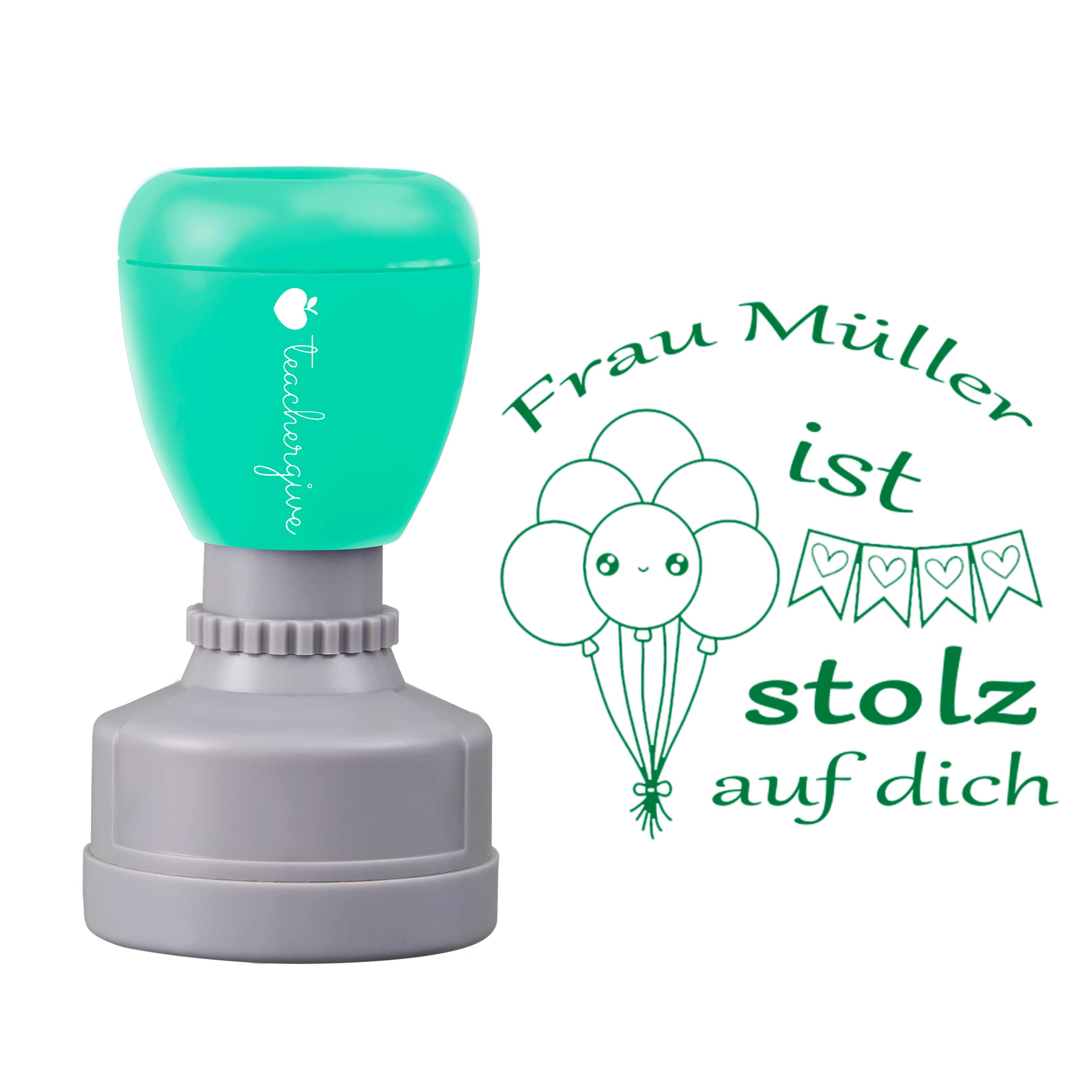 Personalisiert Name Ist Stolz Auf Dich Lehrer Stempel