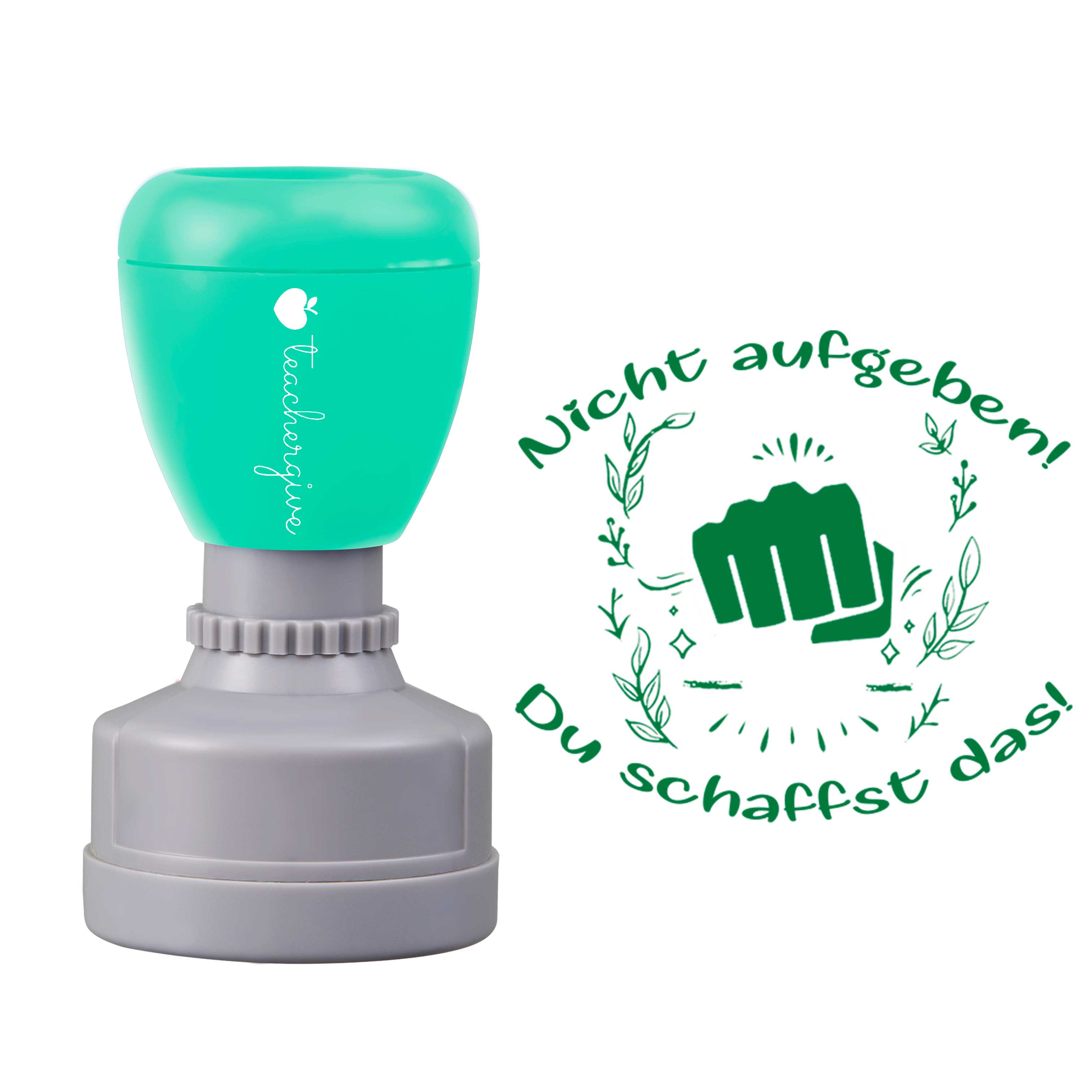 Nicht Aufgeben Du schaffst das Lehrer Stempel