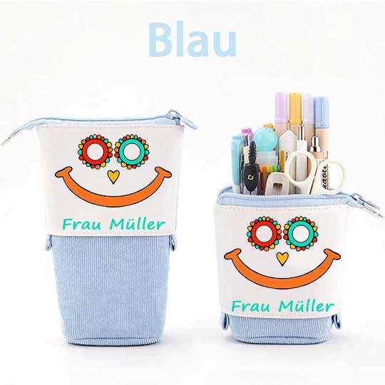 Personalisiert Name Lächle weiter Federmäppchen Mäppchen