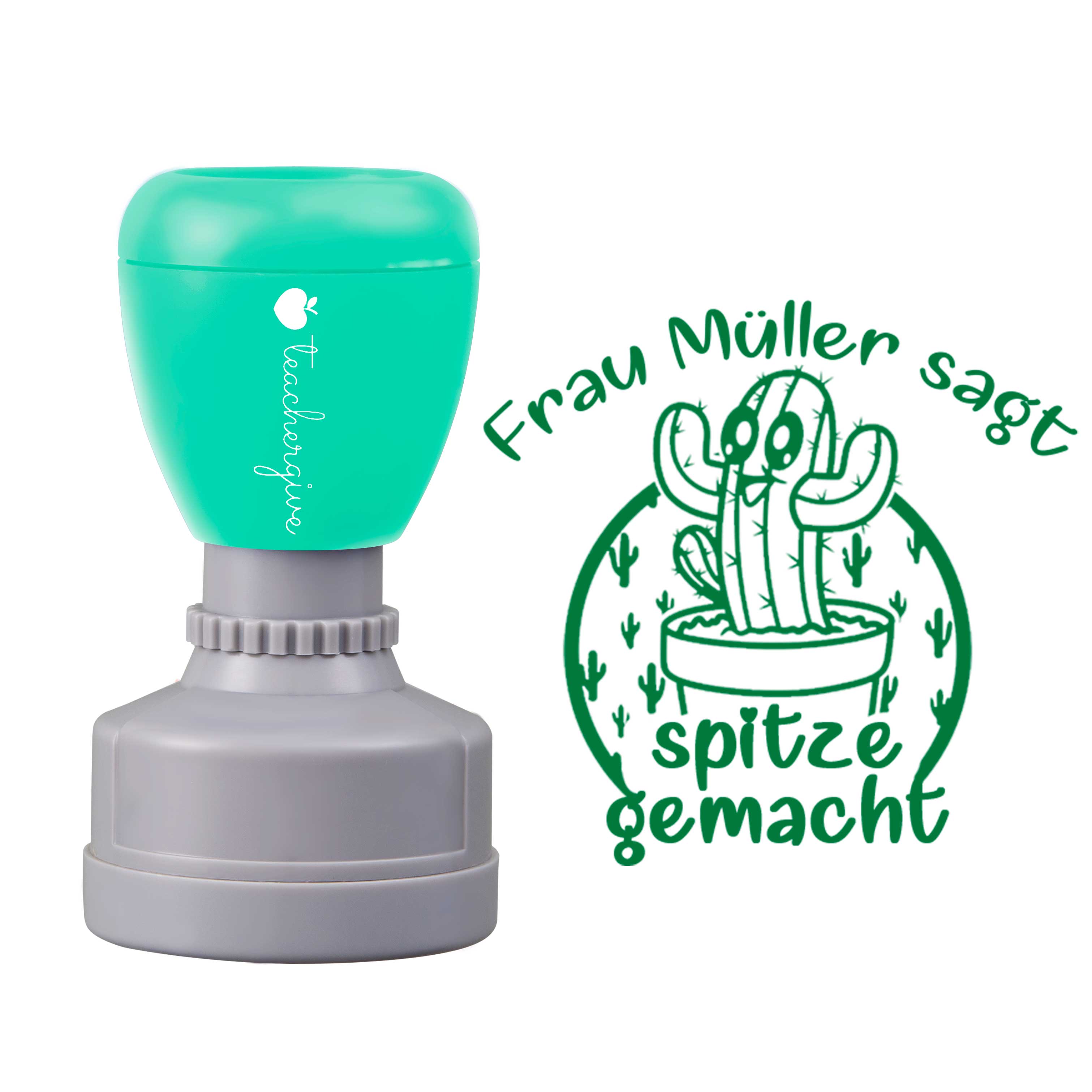 Personalisiert Name sagt spitze gemacht Lehrer Stempel