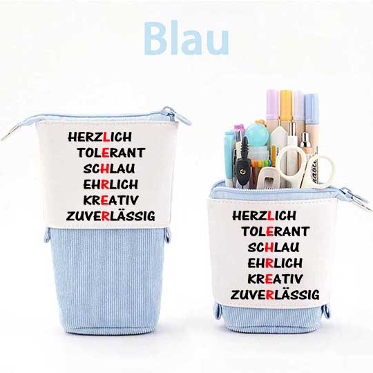 Herzlich Tolerant Schlau Ehrlich Kreativ Zuverlässig Federmäppchen Mäppchen