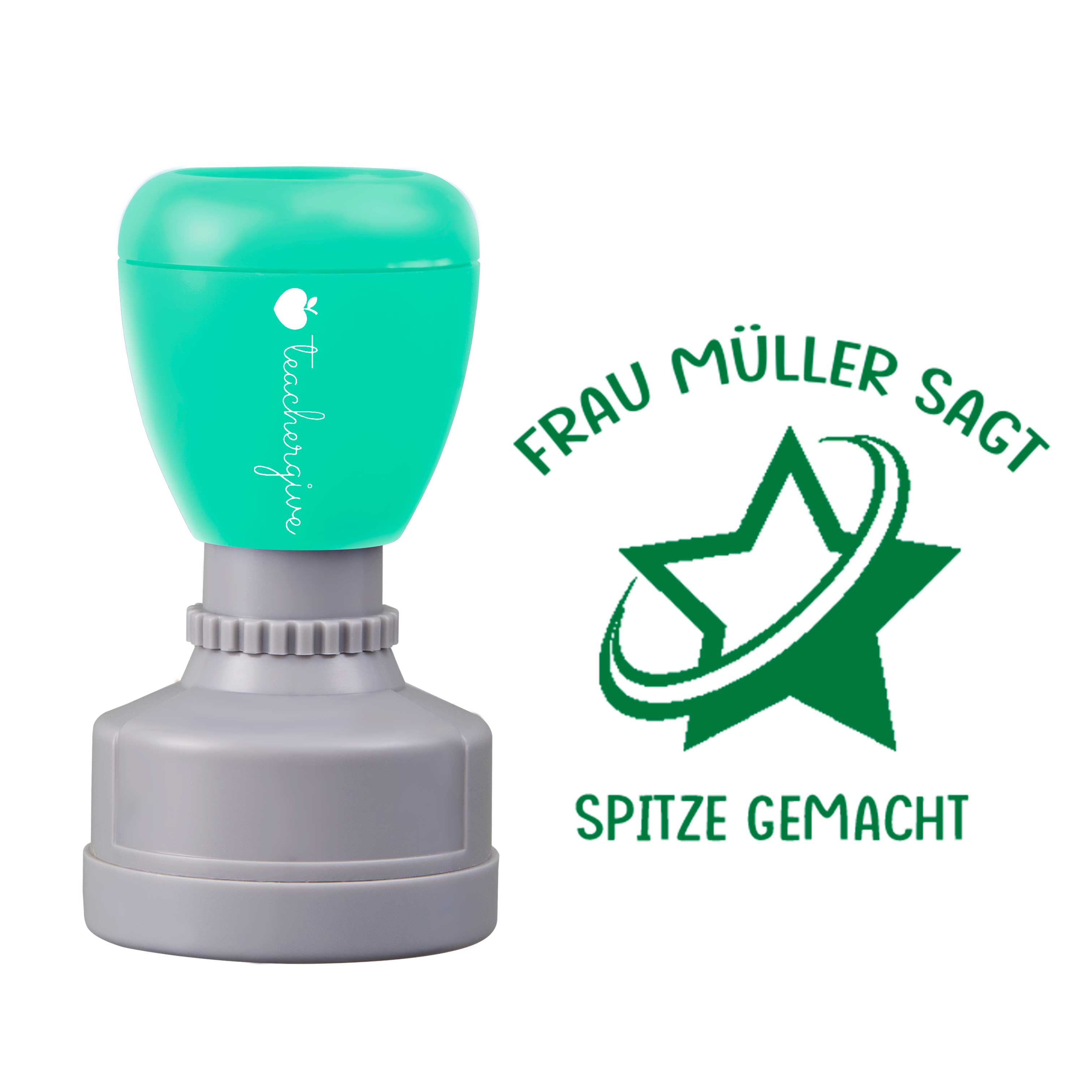Personalisiert Name sagt spitze gemacht Lehrer Stempel