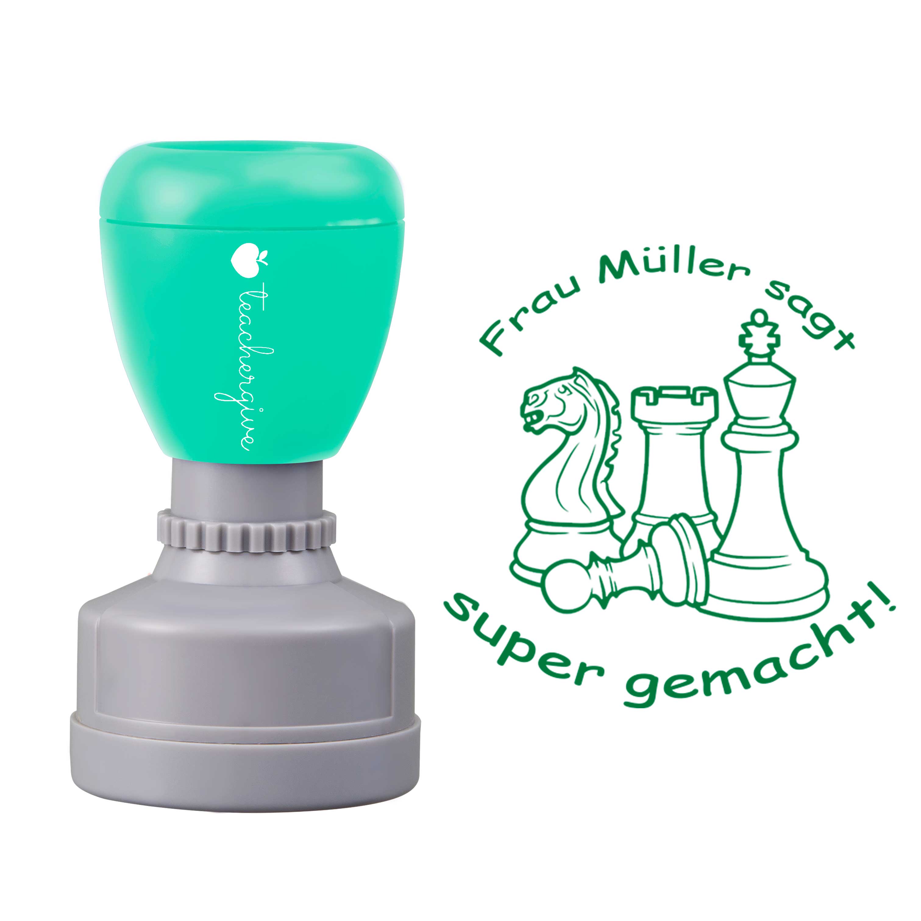 Personalisiert Sagt super gemacht Lehrer Stempel