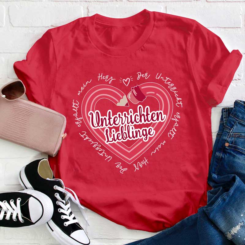 Unterrichten Lieblinge Lehrer T-Shirt