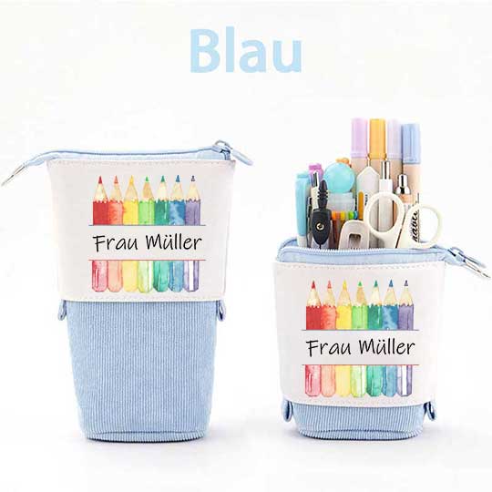 Personalisiert Bunte Bleistifte Federmäppchen Mäppchen