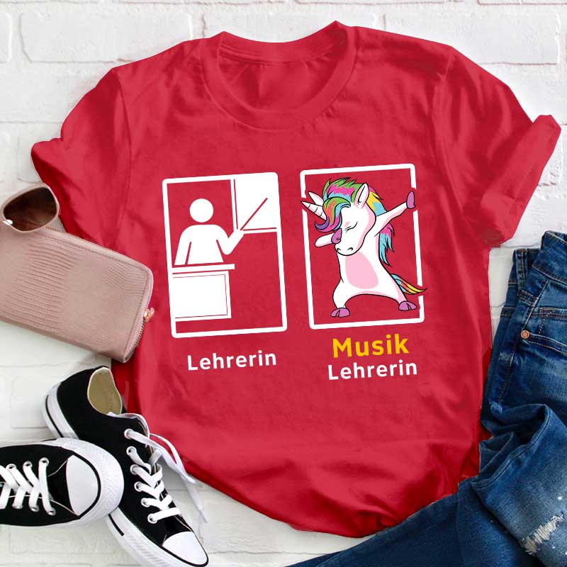 Musik Lehrerin Lehrer T-Shirt