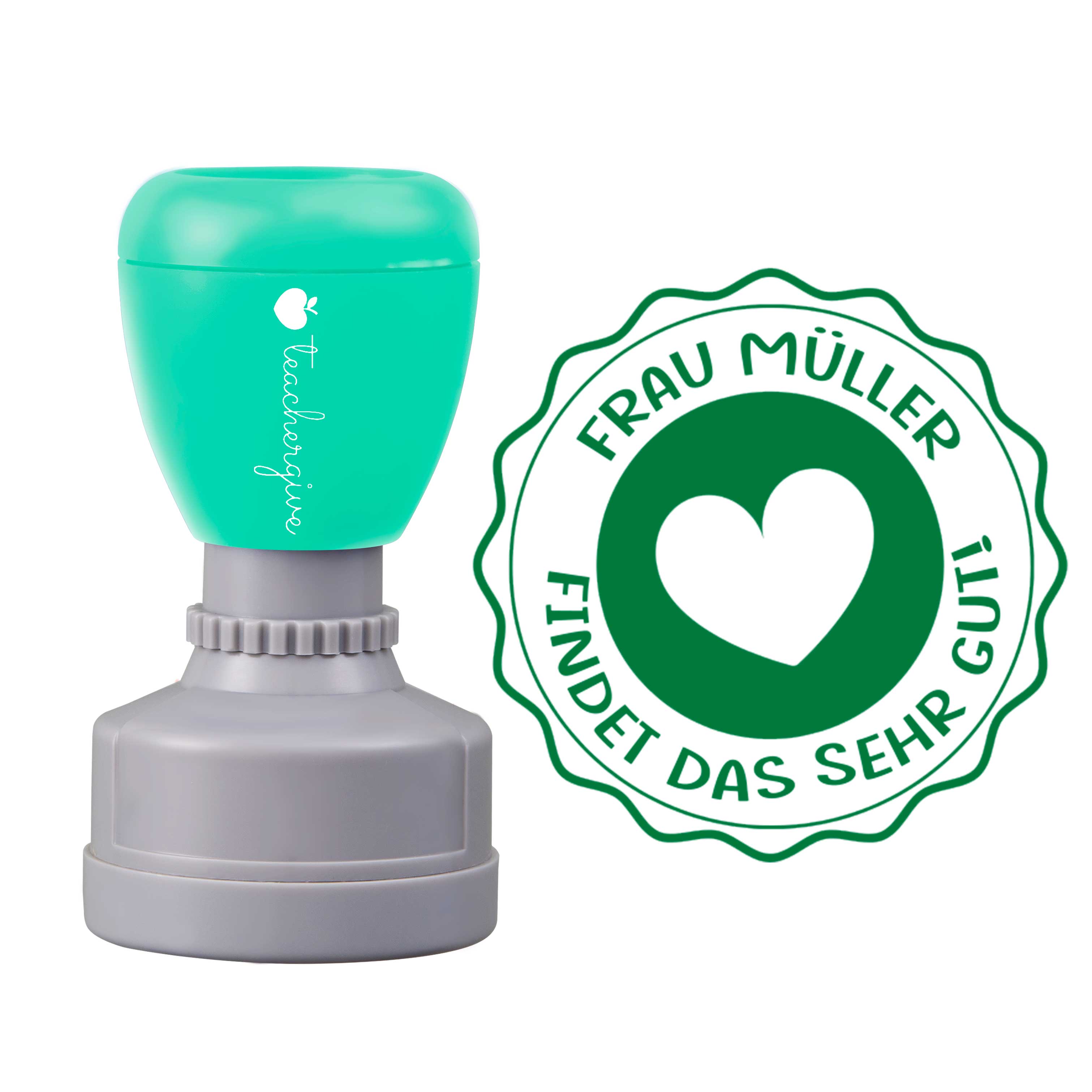 Personalisiert Name findet das sehr gut Lehrer Stempel