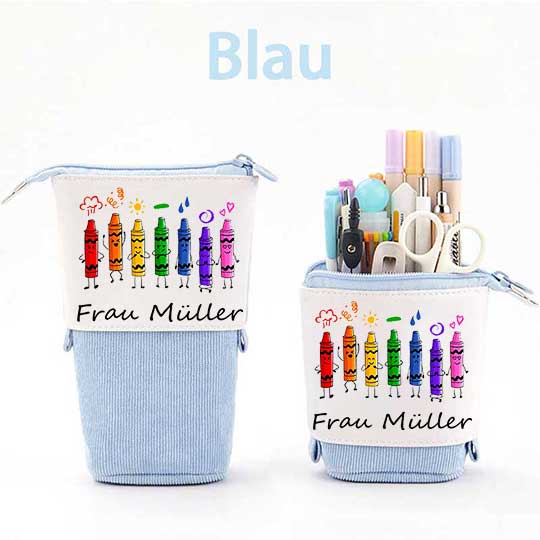 Personalisiert Name Farbstifte Federmäppchen Mäppchen