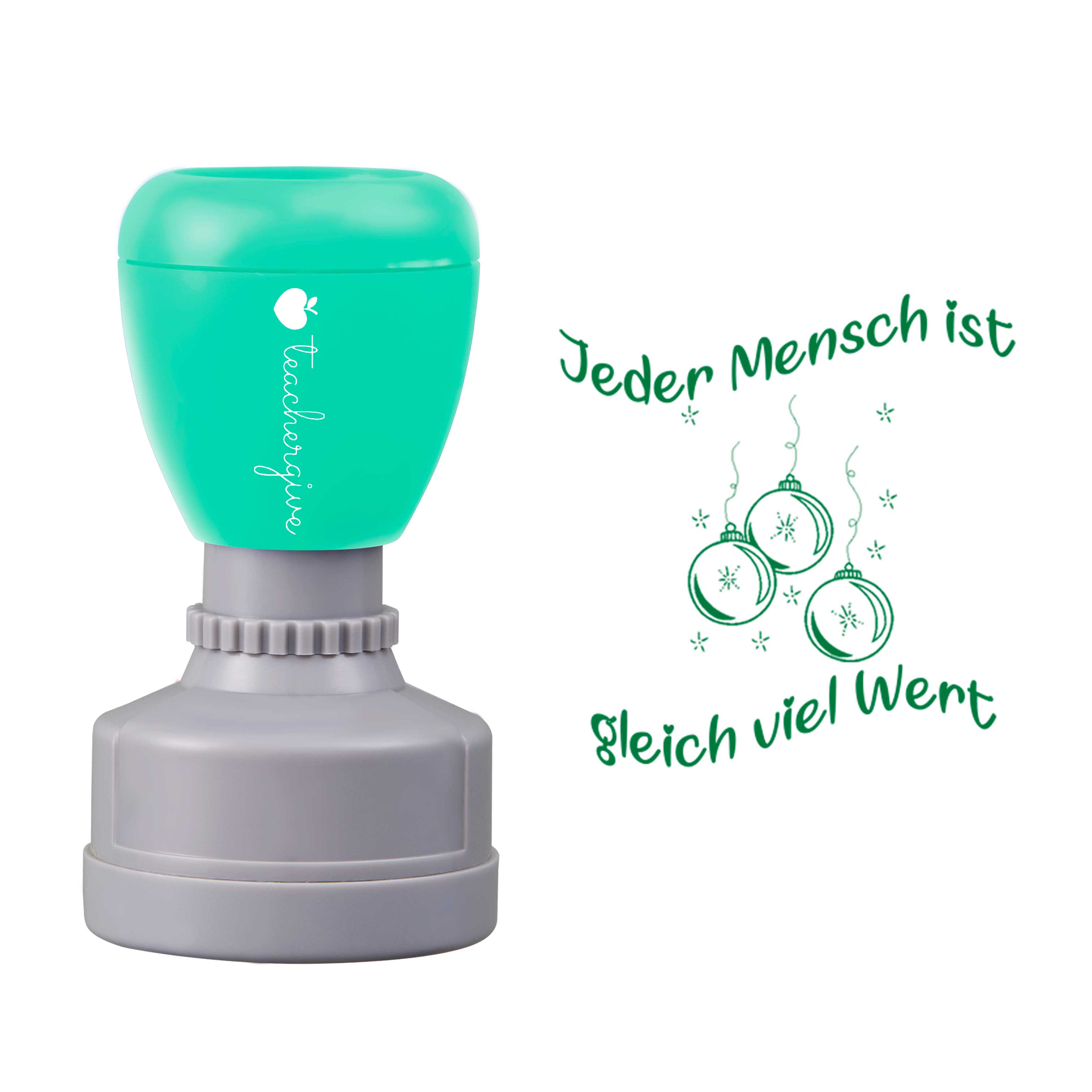 Jeder Mensch Ist Gleich Viel Wert Lehrer Stempel