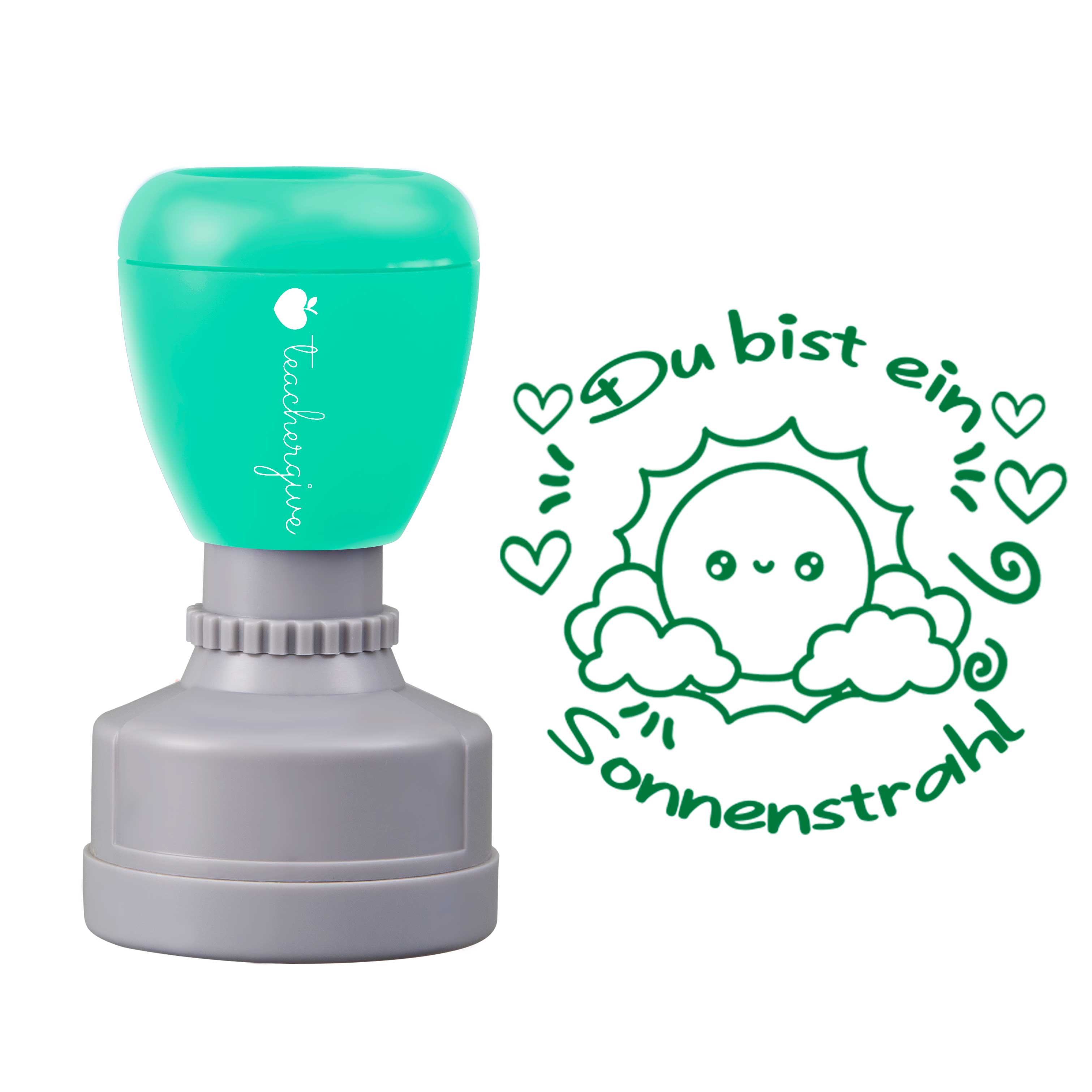 Du bist ein Sonnenstrahl Lehrer Stempel
