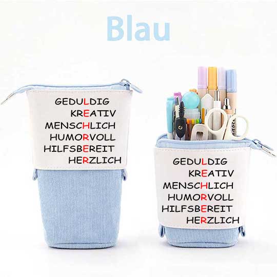 LEHRER Geduldig Kreativ Menschlich Humorvoll Hilfsbereit Herzlich Federmäppchen Mäppchen