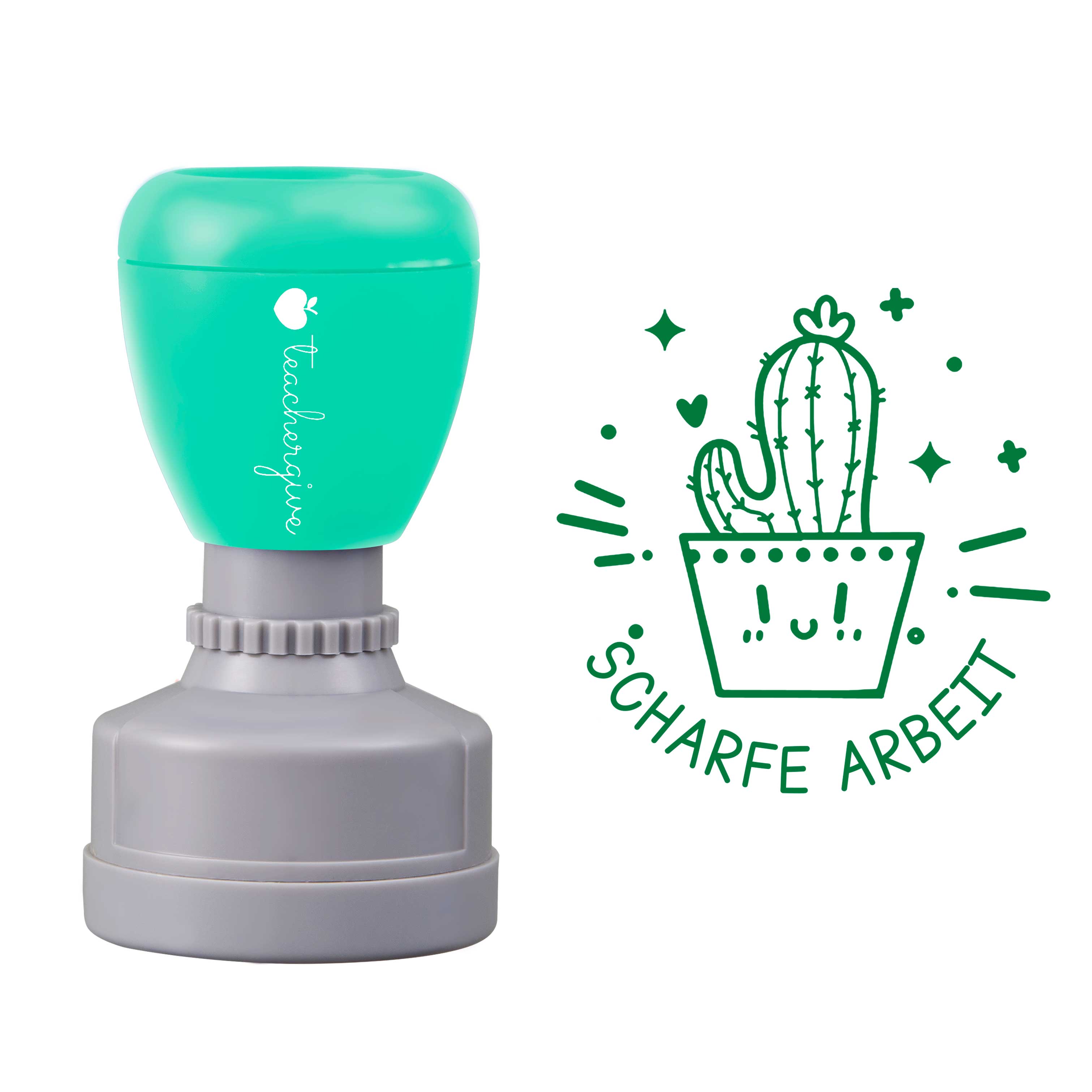 SCHARFE ARBEIT Kaktus Stempel