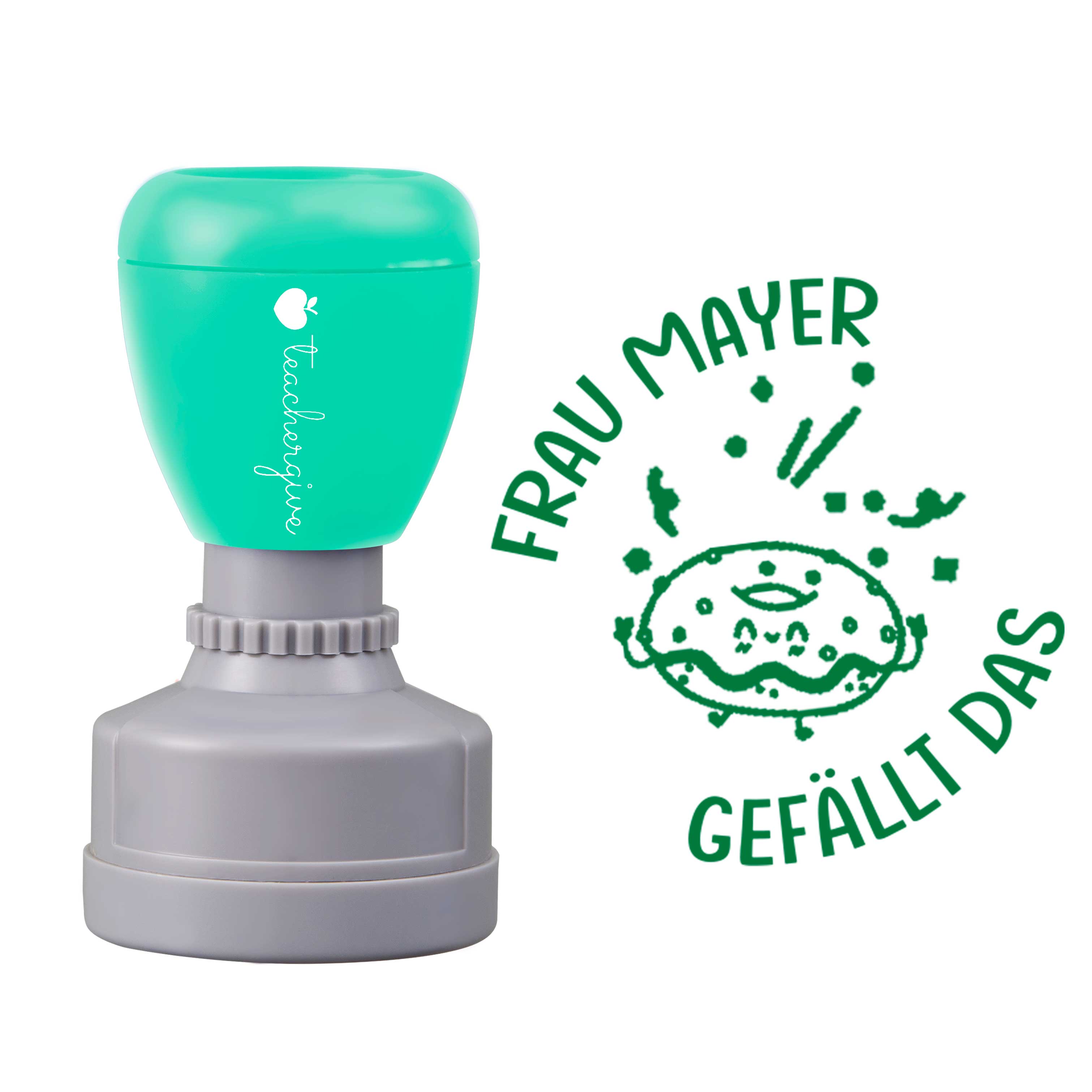 Personalisiert gefällt das Lehrer Stempel