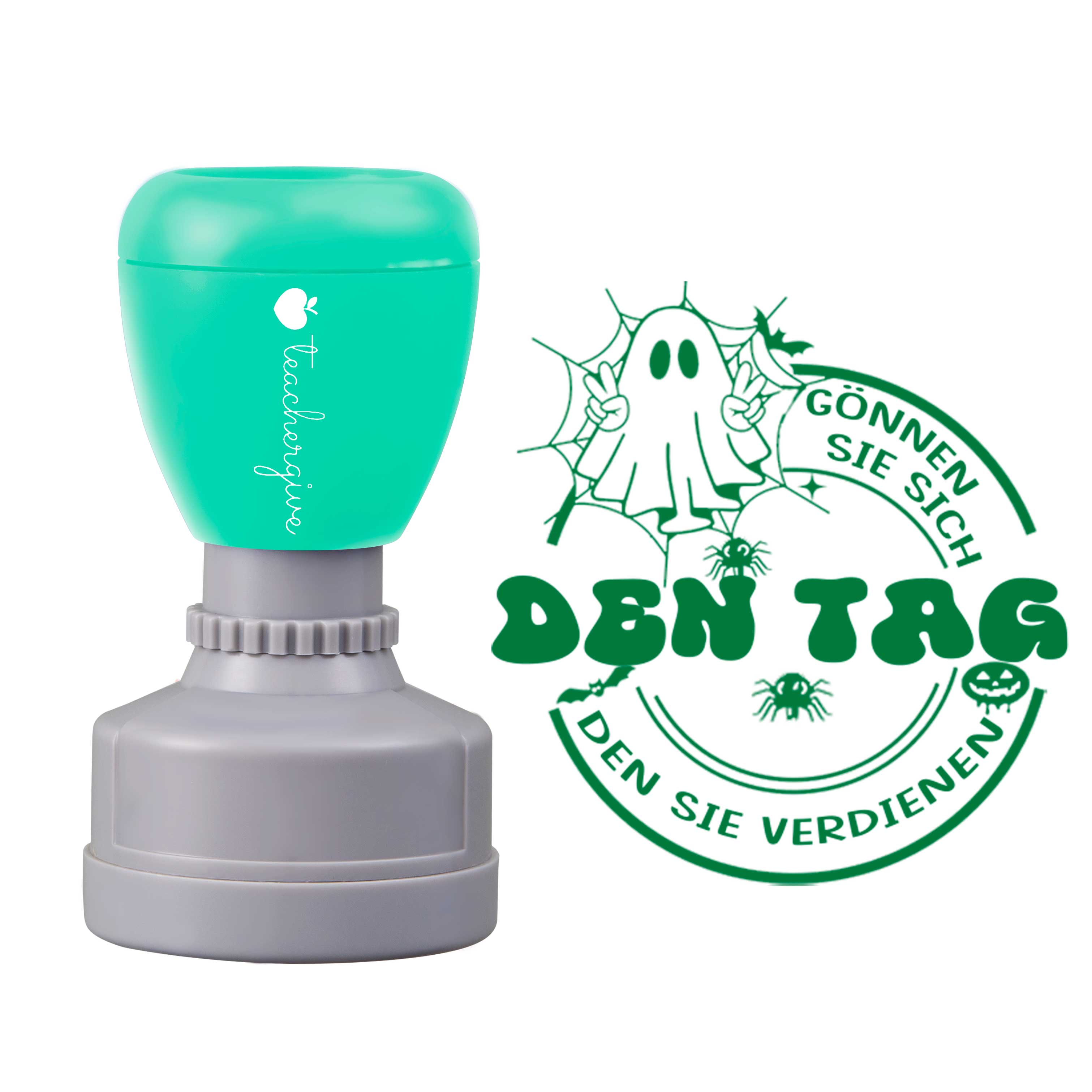 Gönnen Sie Sich Den Tag, Den Sie Verdienen Lehrer Stempel