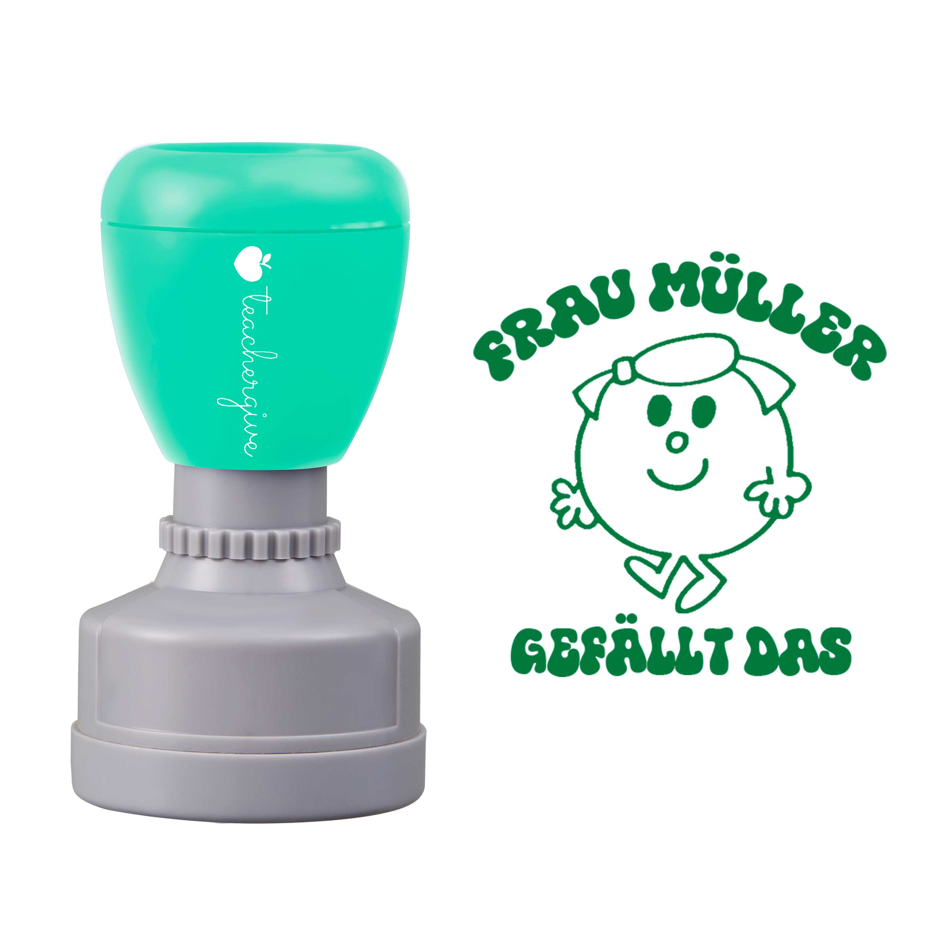 Personalisiert gefällt das Lehrer Stempel