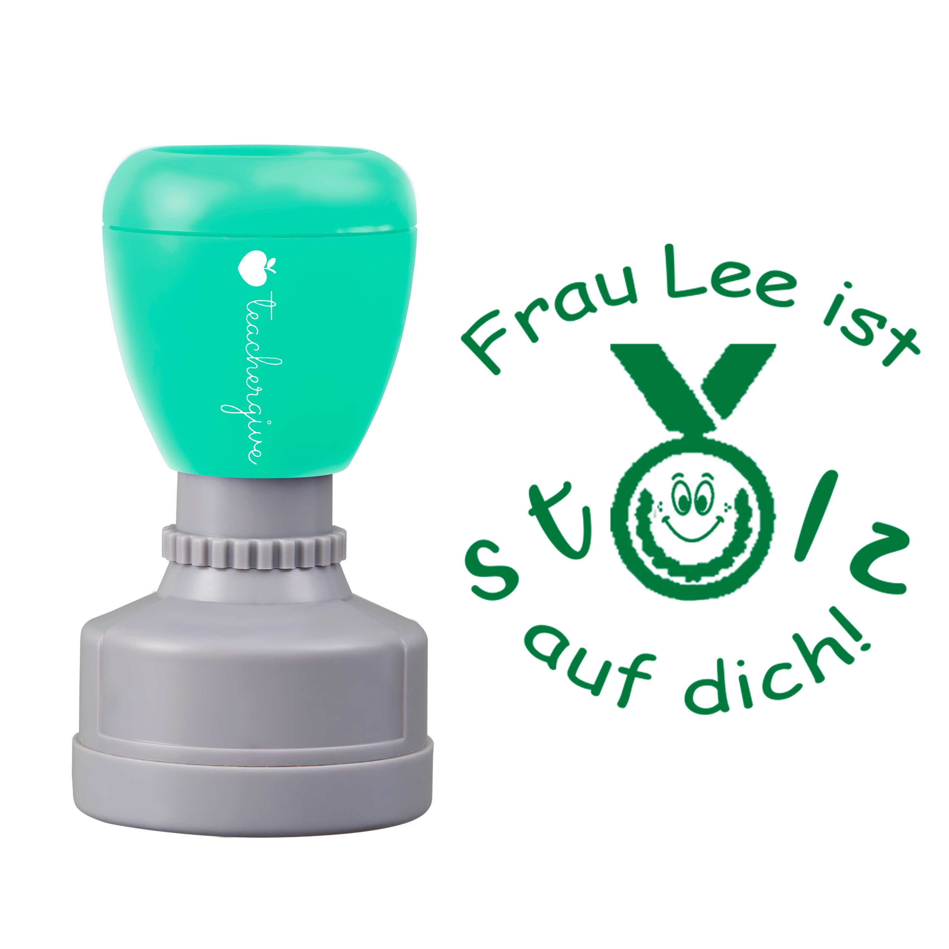 Personalisiert Stolz Auf Dich Lehrer Stempel
