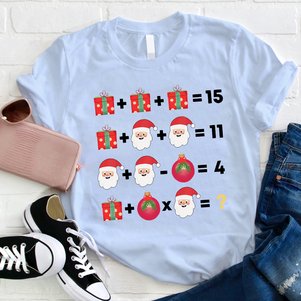 Christmas Mathematics Teacher T-Shirt
