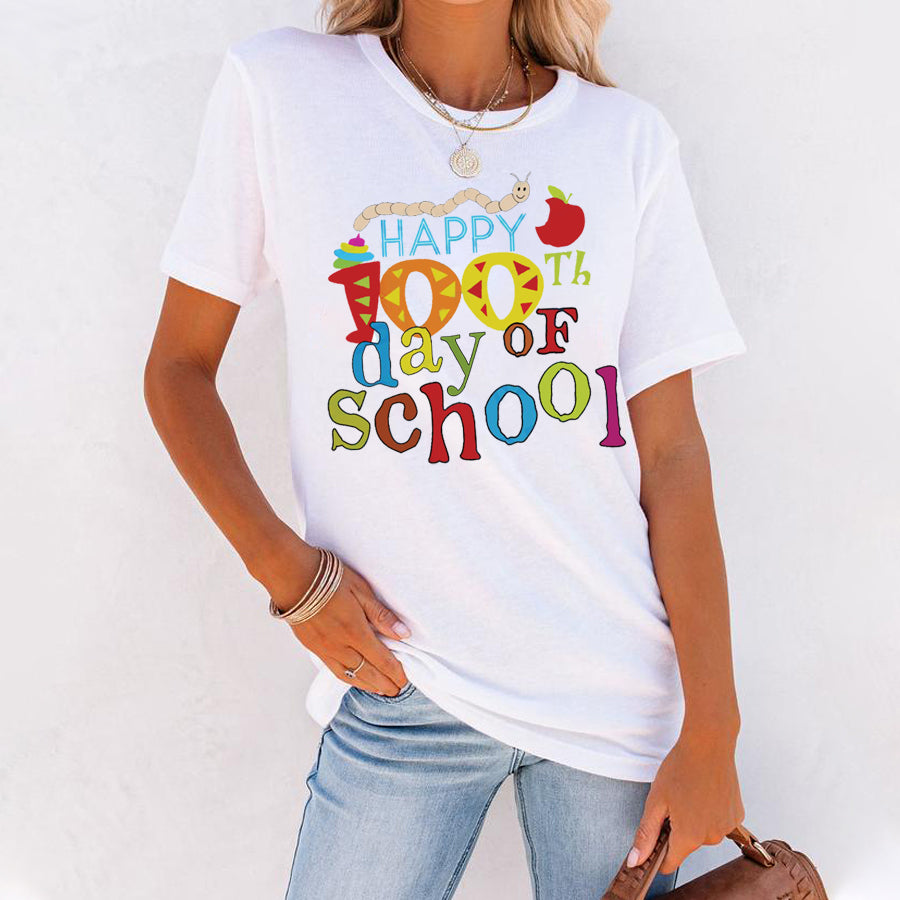 Happy 100th Day Of School Funny T-Shirt