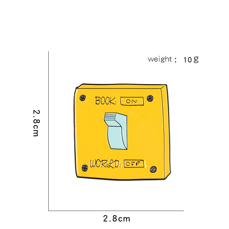 Yellow Switch Letter Pin