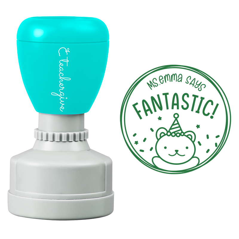 Personalized Teacher Says Fantastic Stamp